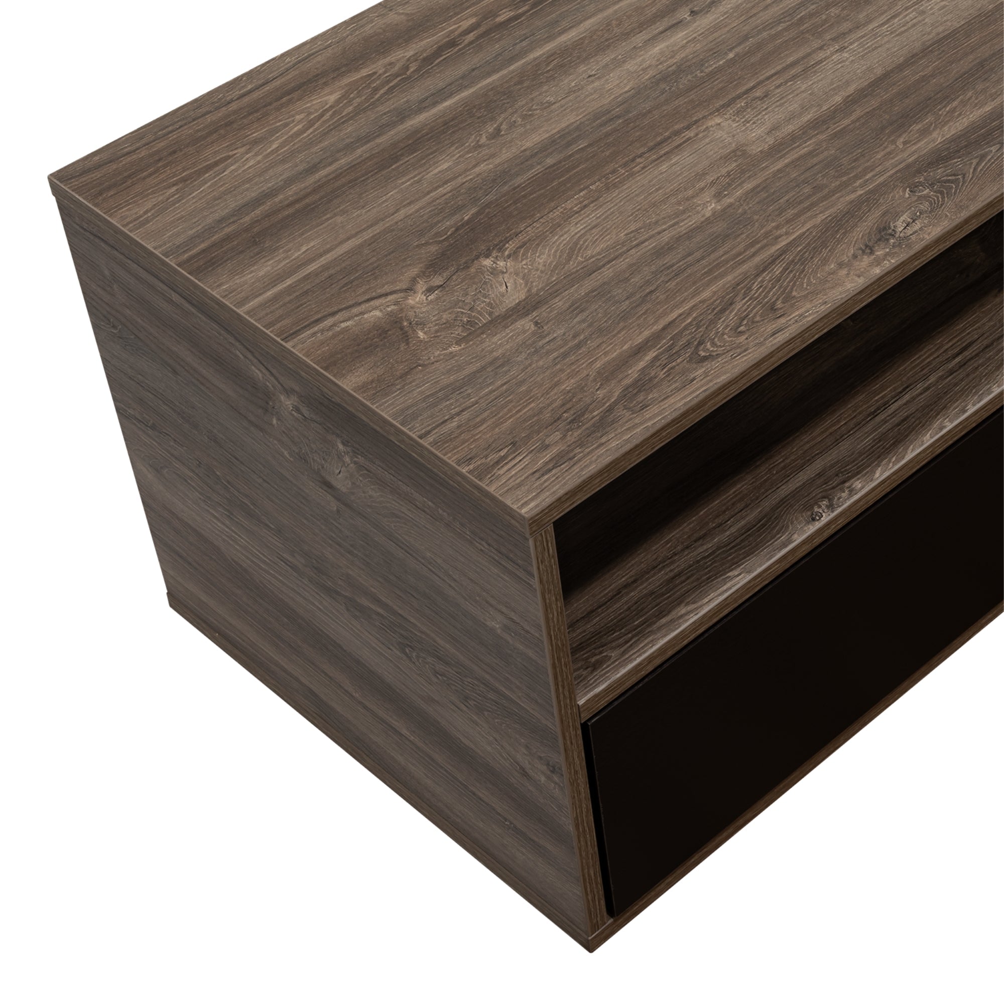 RACK TV 90' BELLAGIO SIENA Y WENGUE 50X210X50 CM - 8