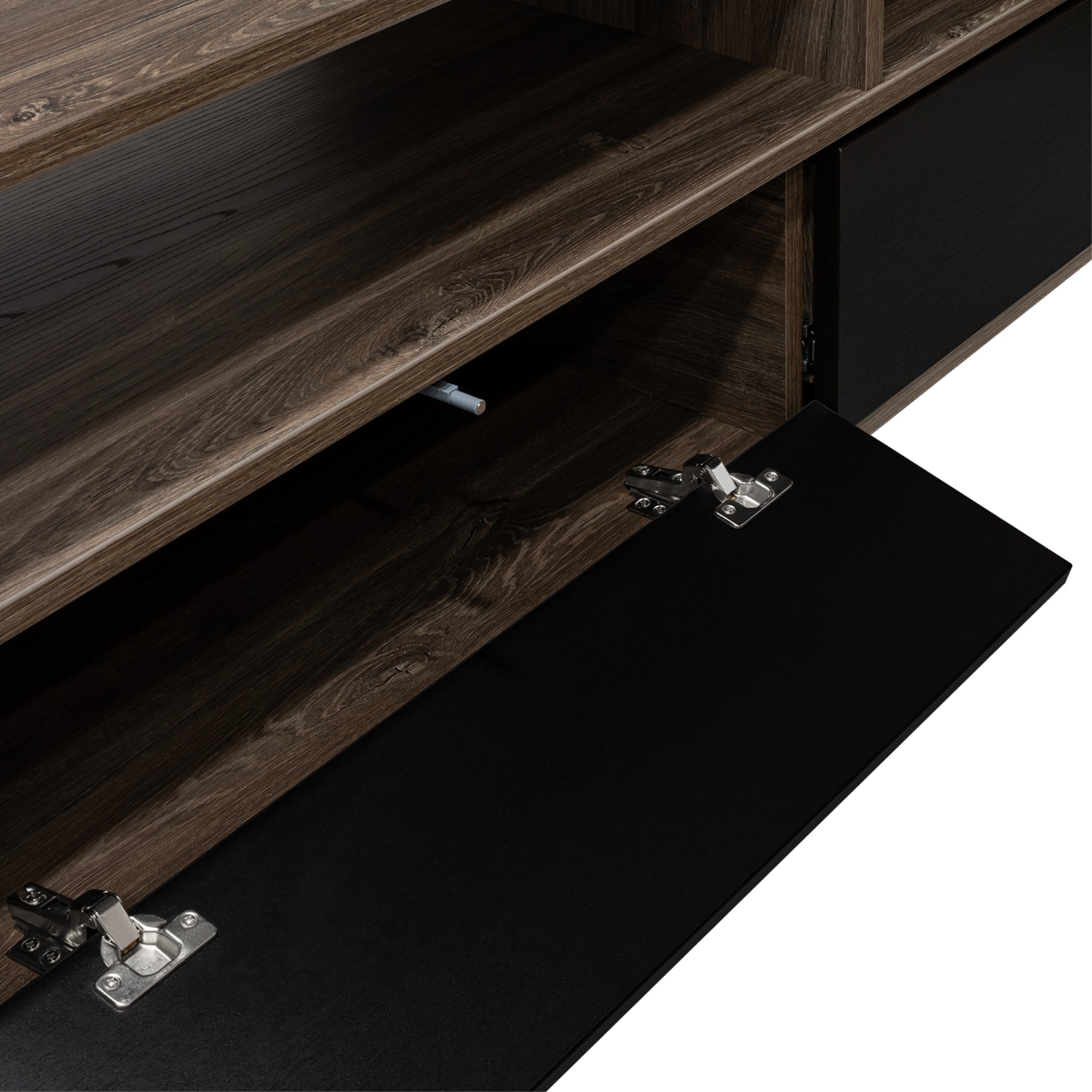RACK TV 90' BELLAGIO SIENA Y WENGUE 50X210X50 CM - 9