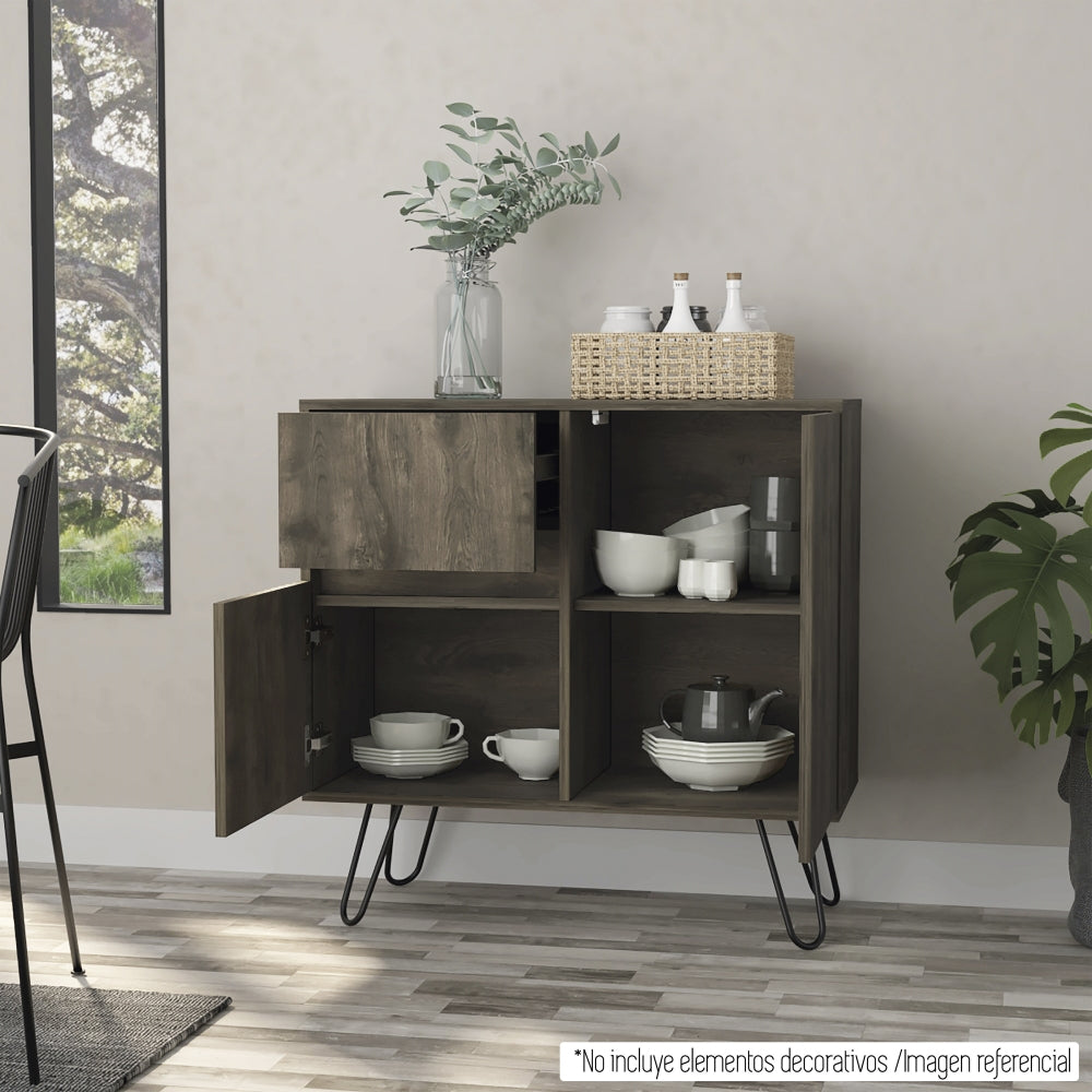 BUFFET ANDRORRA BELLOTA 2 PUERTAS 80X80X35 CM - 9