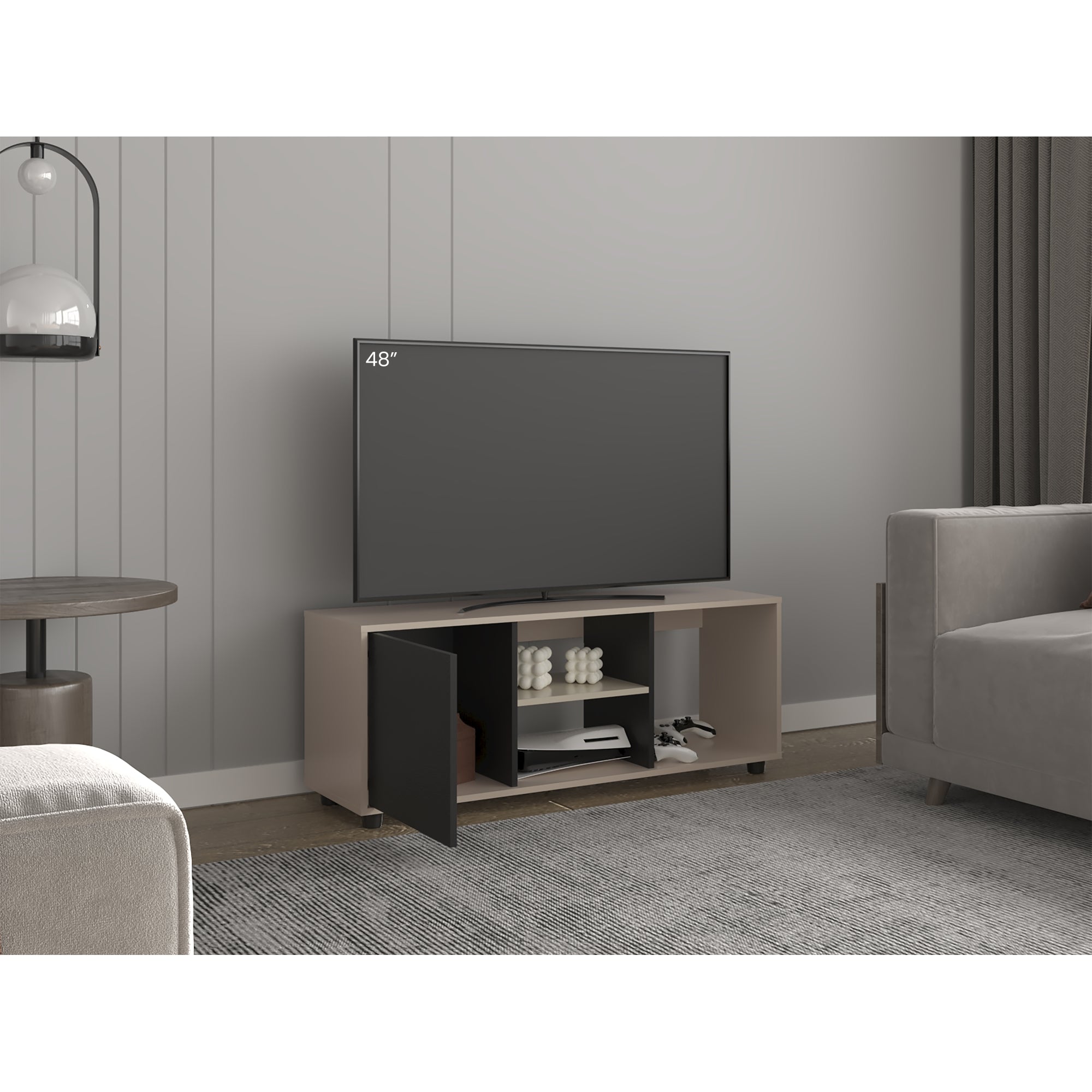 RACK TV 50' ADEL 120,3X34,9X46,7 CAPRI Y WENGUE - 6