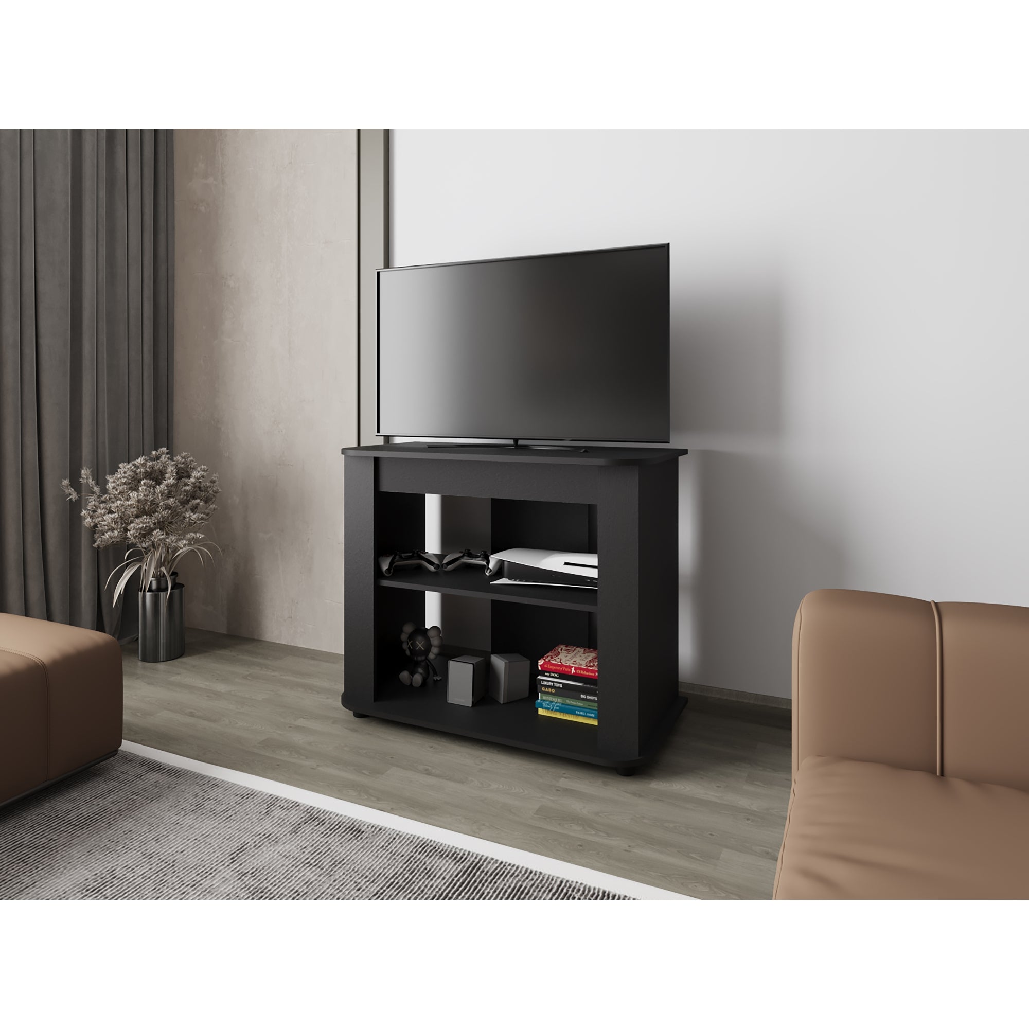 RACK TV 40' MAORI WENGUE 75X90X45 CM - 9