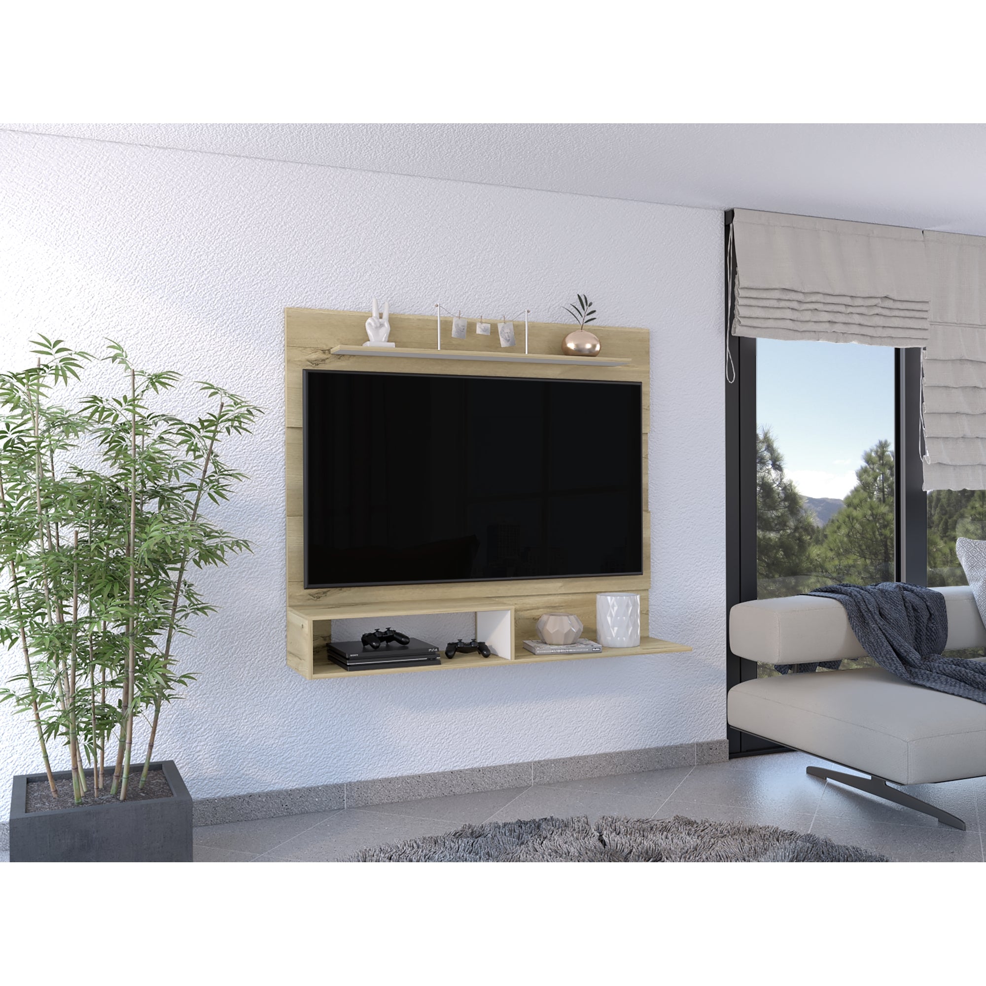 PANEL TV 55' BEIJING 120X140X31,5 CM DUNA Y BLANCO - 5