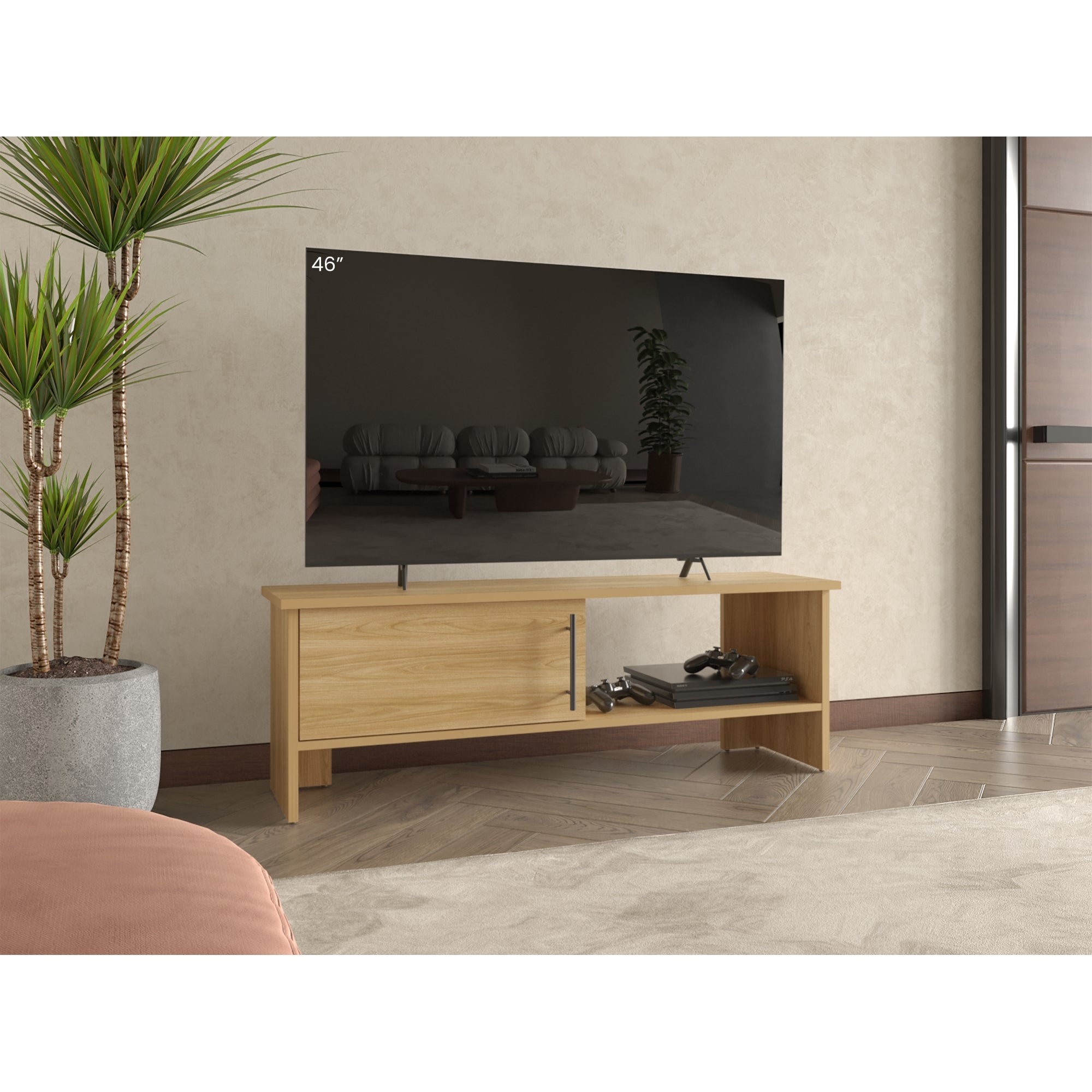 RACK TV 65' NAVIA 1 PUERTA 42,2X120,3X31,1 CM FRESNO - 5