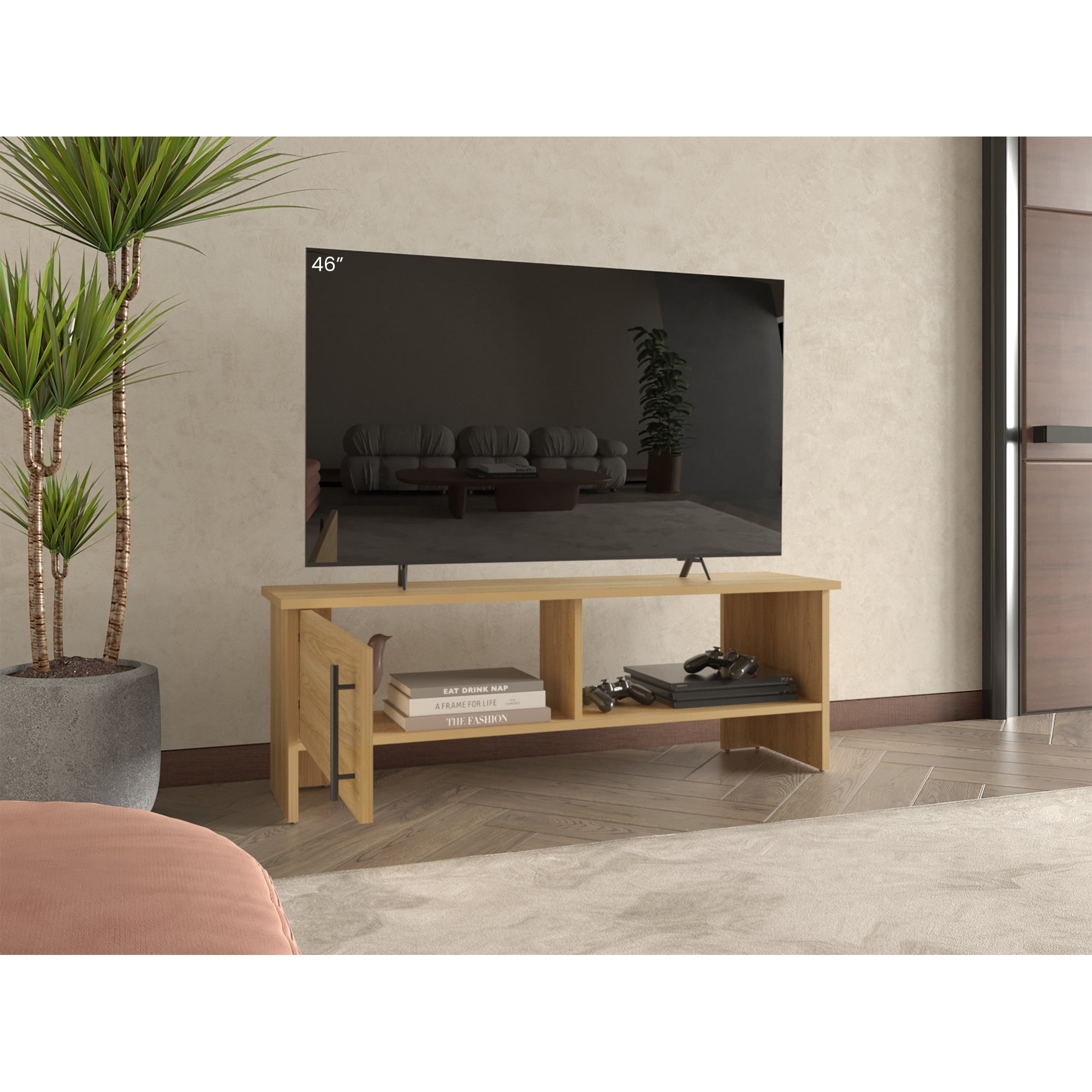 RACK TV 65' NAVIA 1 PUERTA 42,2X120,3X31,1 CM FRESNO - 6
