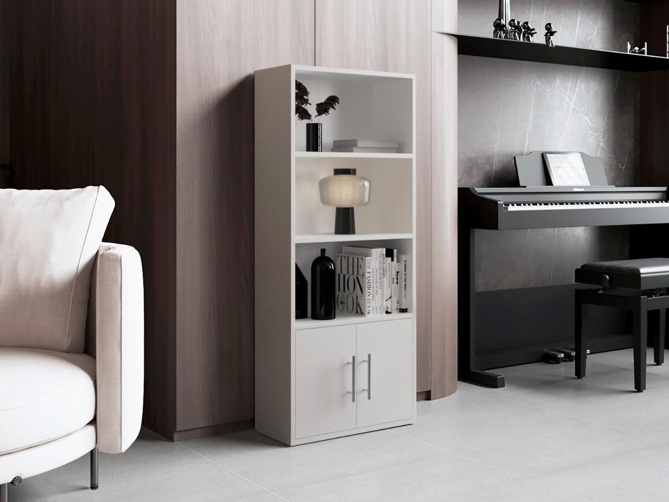 BIBLIOTECA ECO JOY 2 PUERTAS 4 NIVELES BLANCO - 5