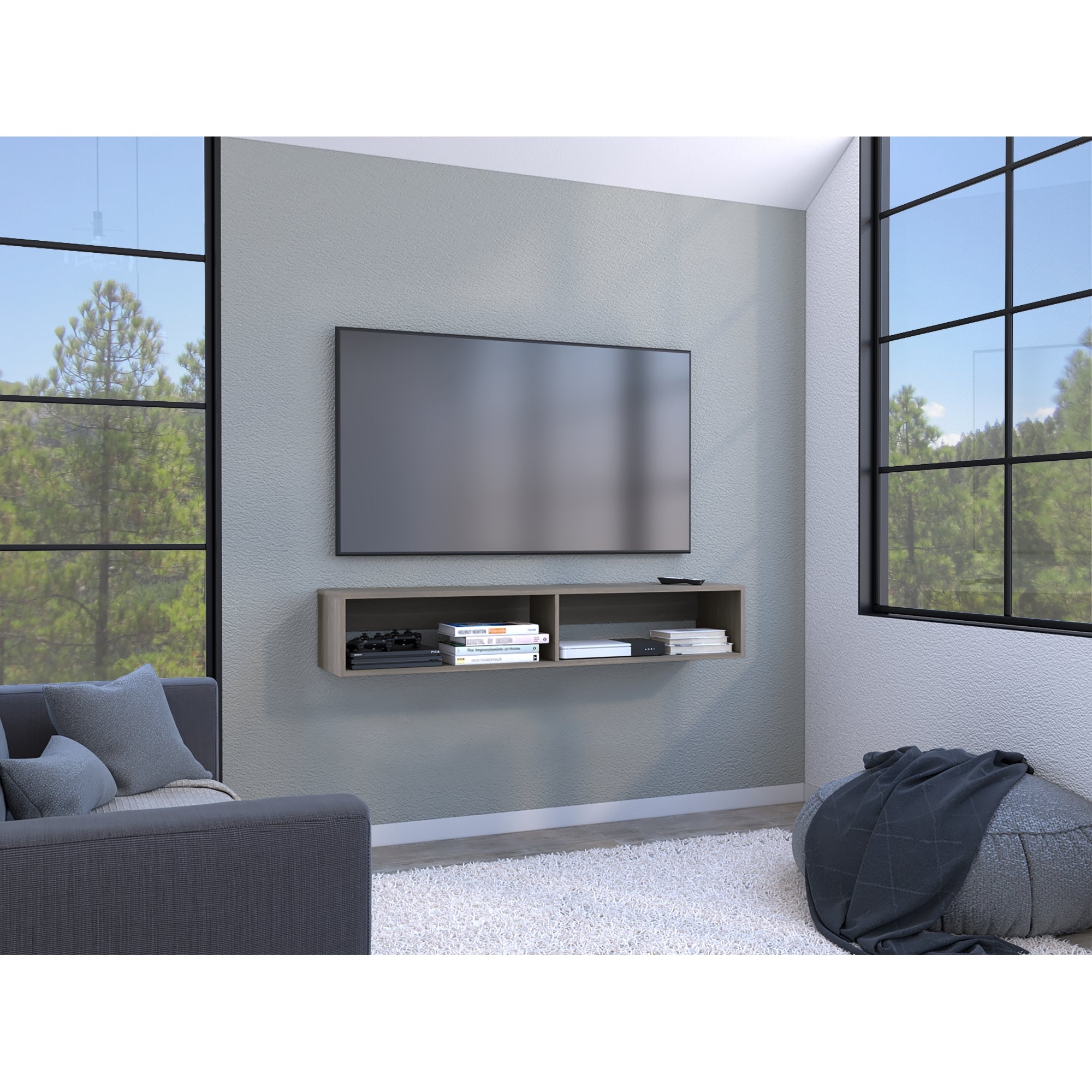 PANEL TV 60' R-150 FLOTANTE BARDOLINO 26,5X150X32 CM - 7