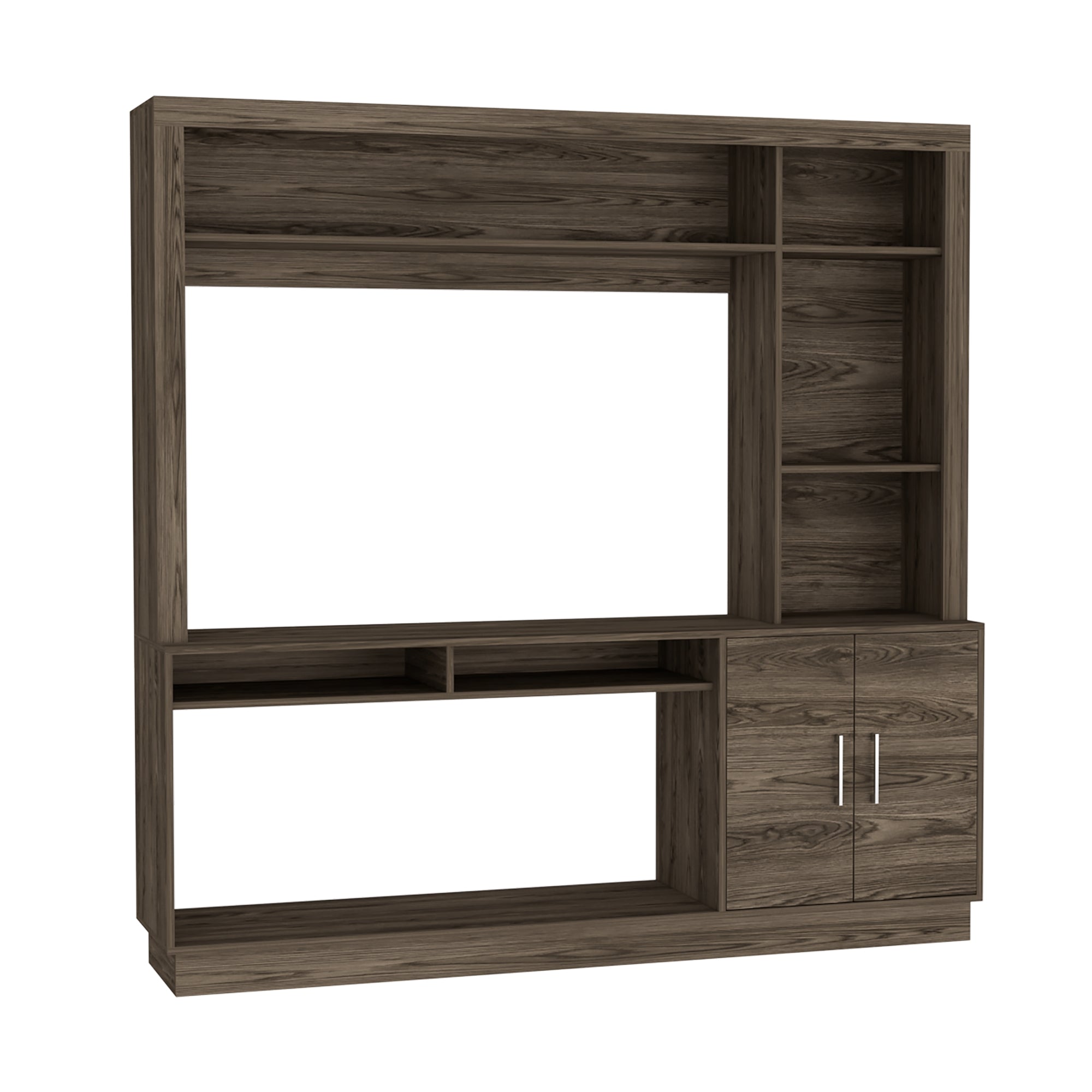 ESTANTE TV 55' CANTABRIA 2 PUERTAS COÑAC 180X180X40 CM - 3
