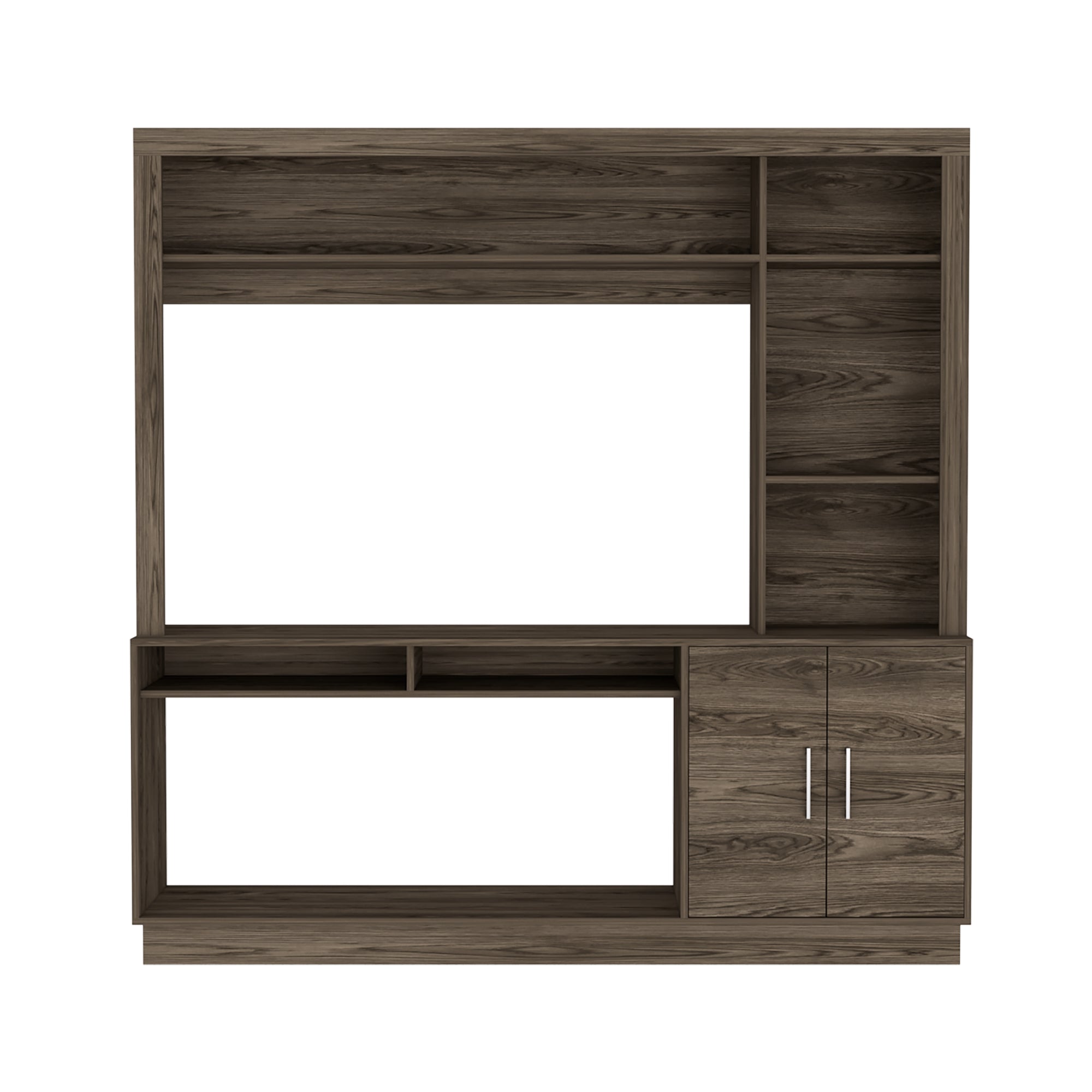 ESTANTE TV 55' CANTABRIA 2 PUERTAS COÑAC 180X180X40 CM - 4