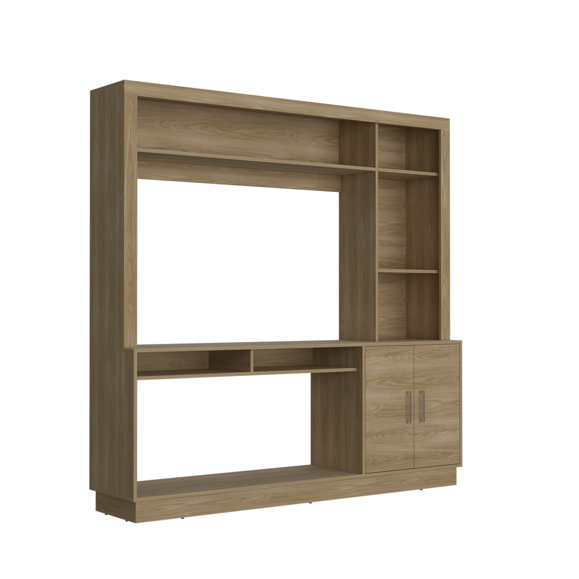 ESTANTE TV 55' CANTABRIA 2 PUERTAS FRESNO 180X180X40 CM - 3