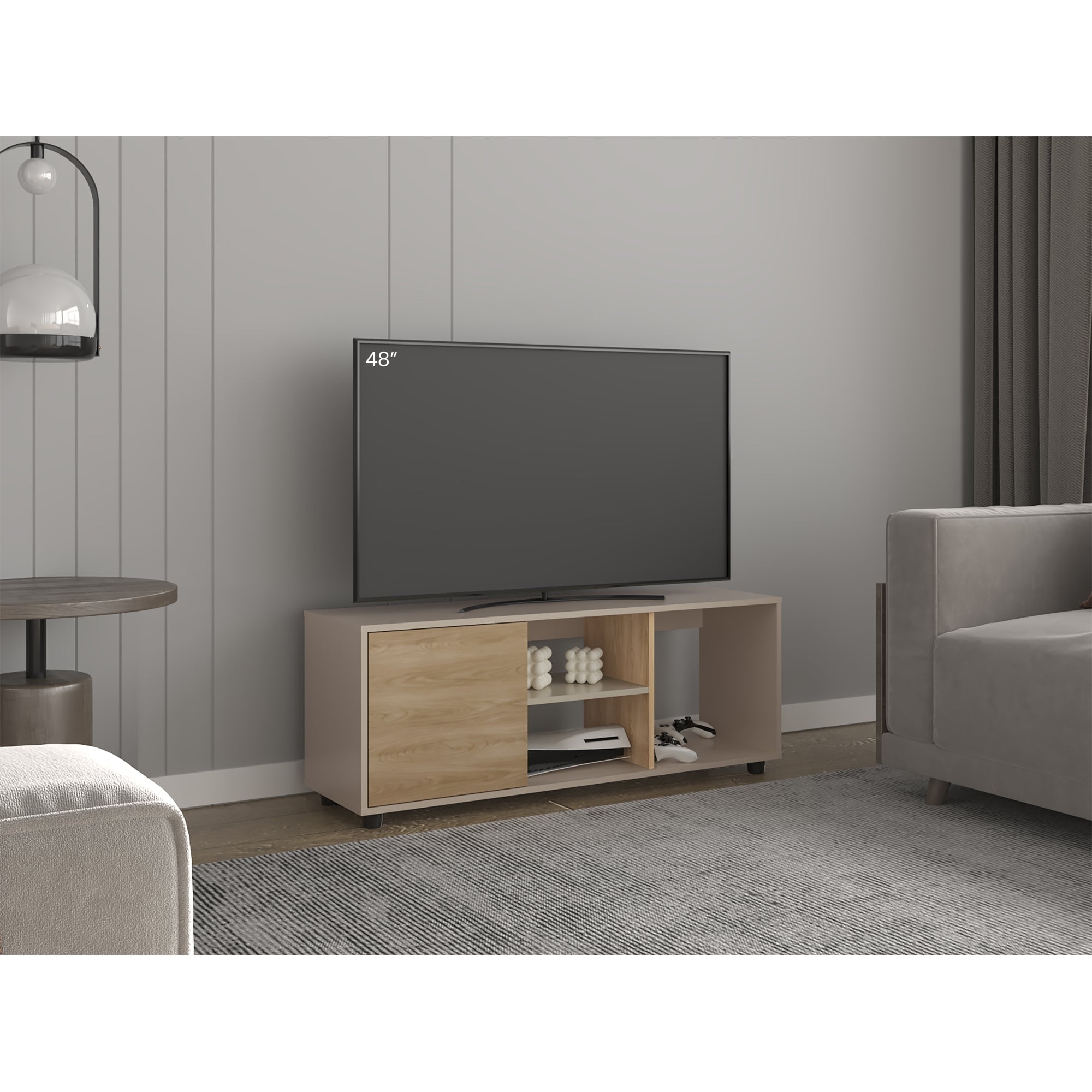RACK TV 50' ADEL 120,3X34,9X46,7 CAPRI Y FRESNO - 5