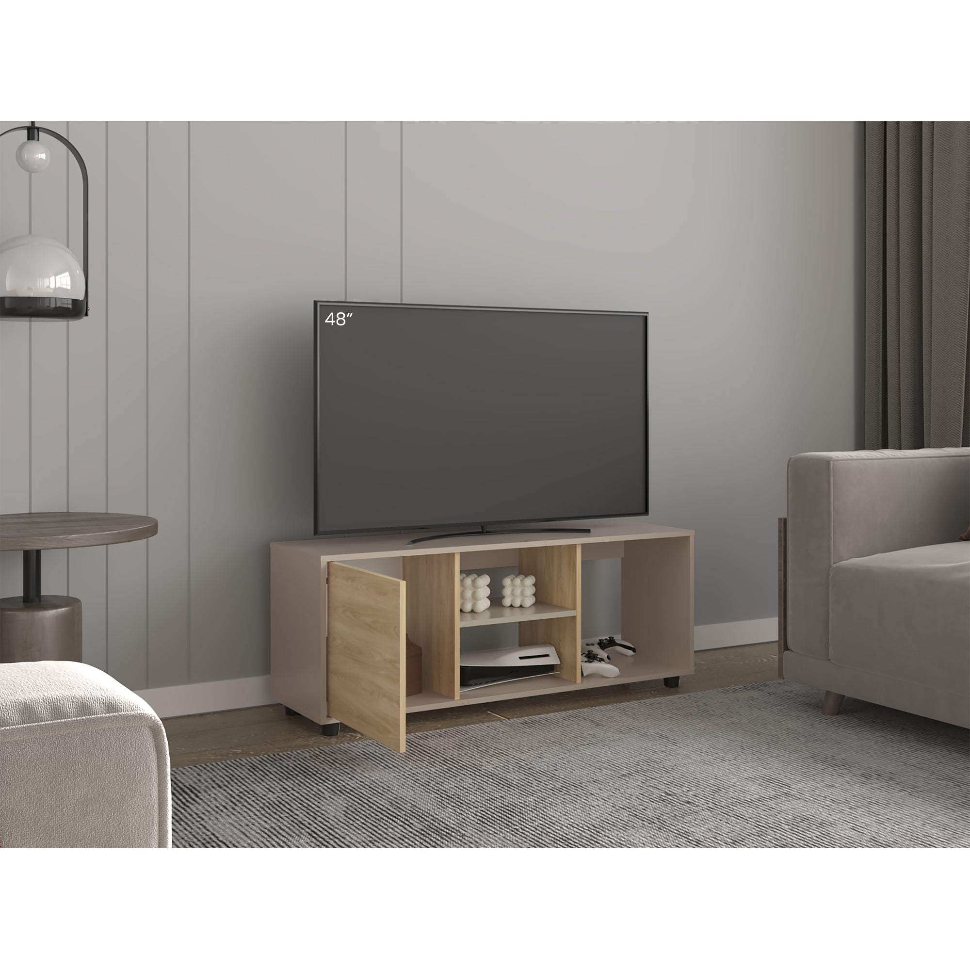 RACK TV 50' ADEL 120,3X34,9X46,7 CAPRI Y FRESNO - 6
