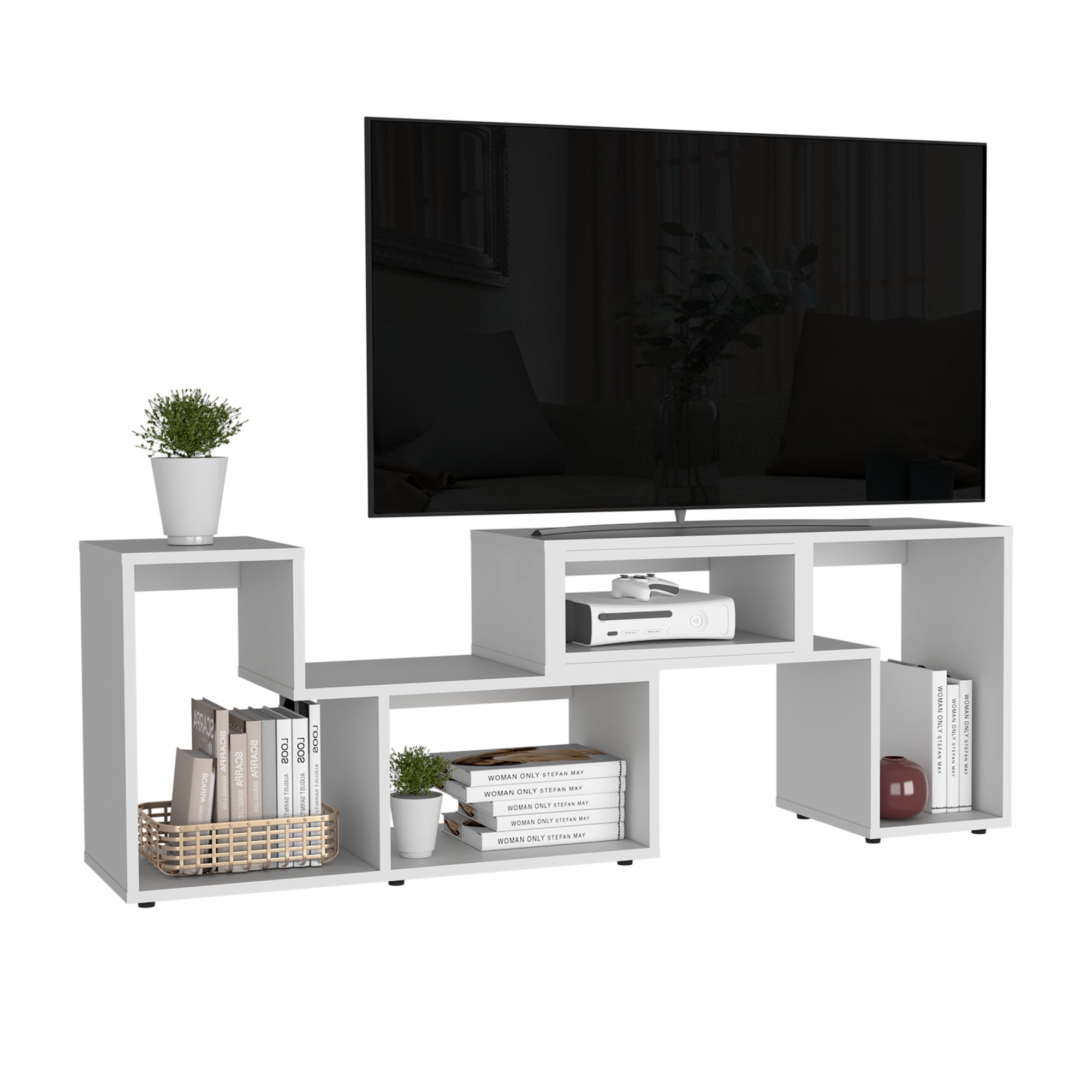 RACK TV 40' EXTENSIBLE 120-160 CM BEIJING BLANCO - 1