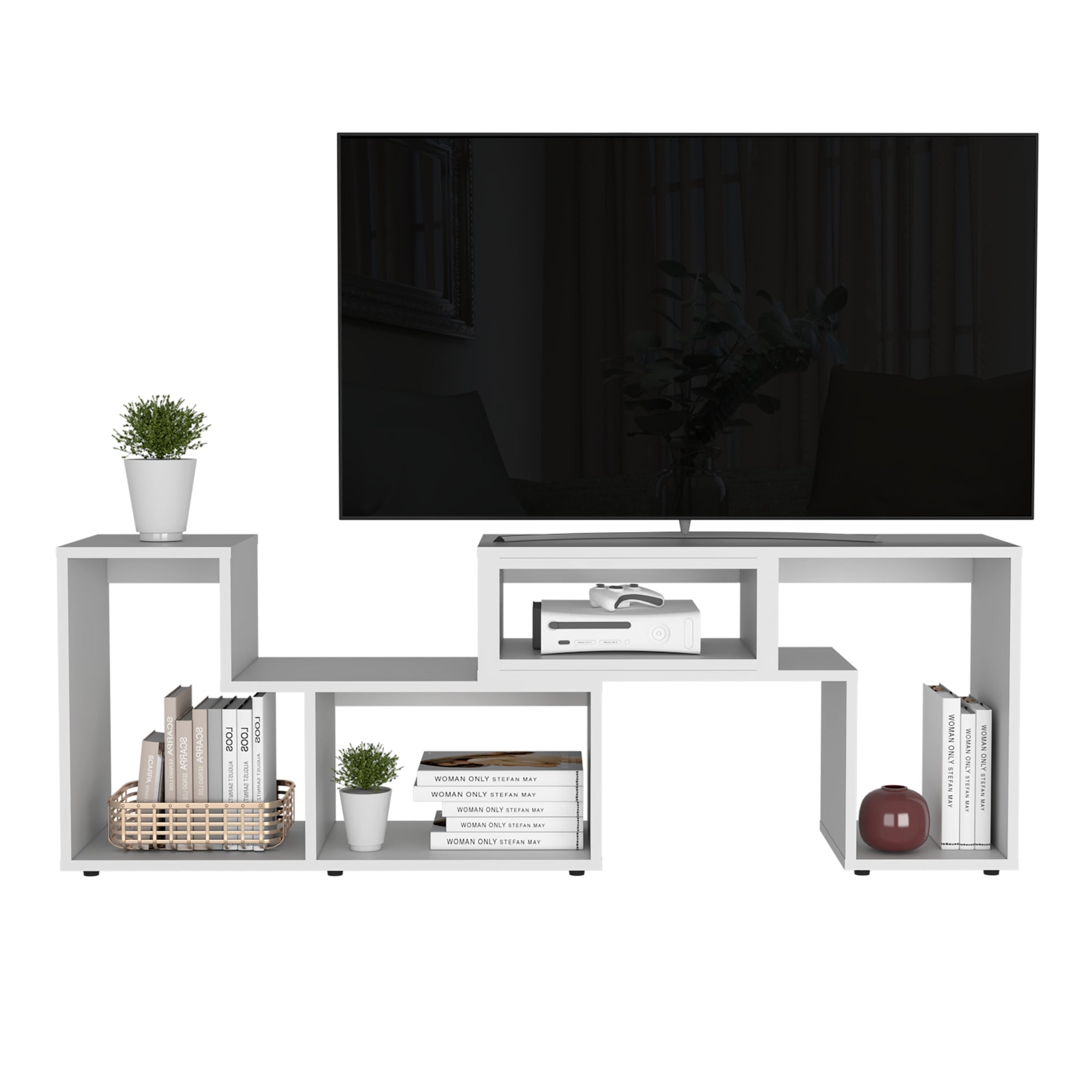 RACK TV 40' EXTENSIBLE 120-160 CM BEIJING BLANCO - 2