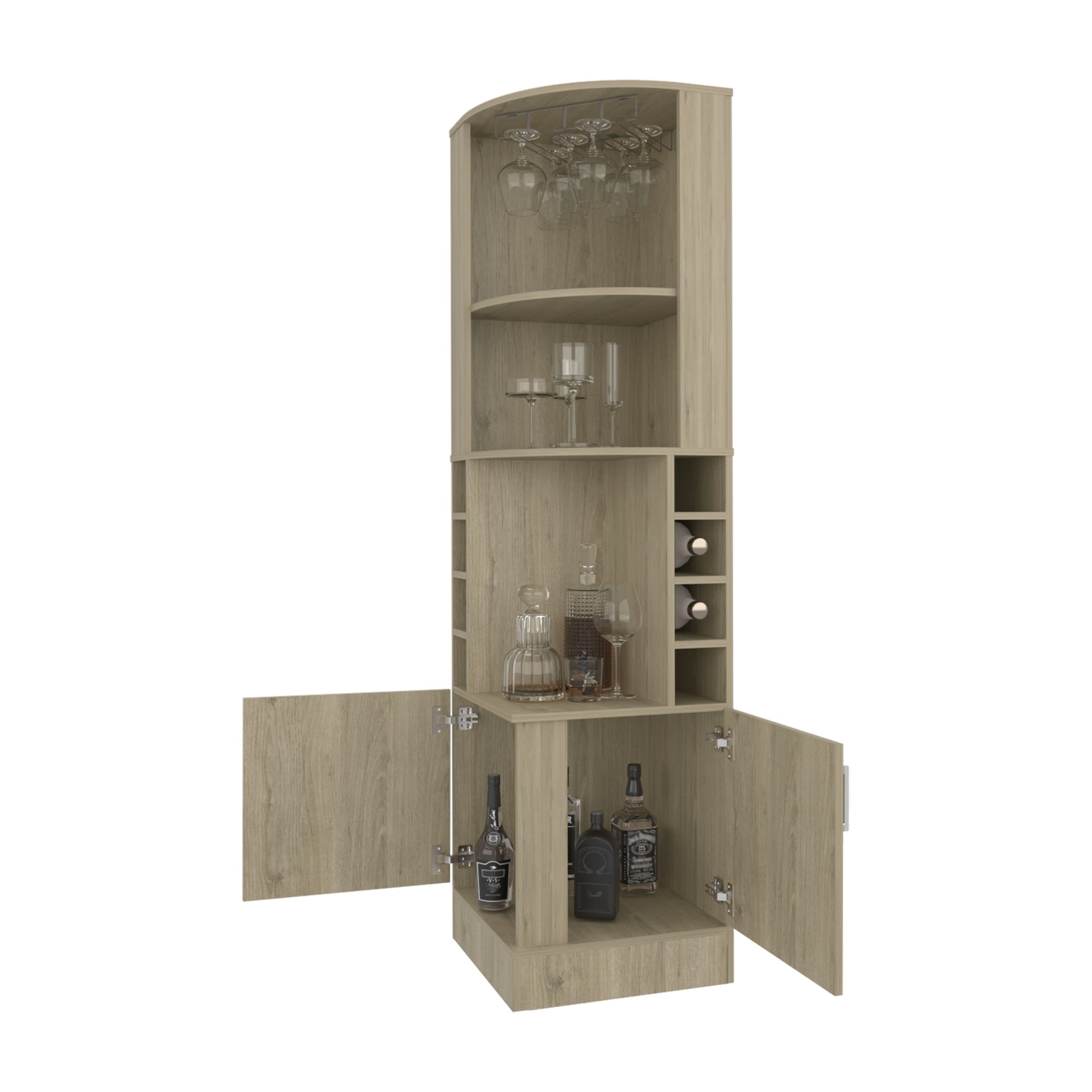 BAR ESQUINERO KAVA BEIJING ROVERE 180,6X46,9X46,9 CM - 2