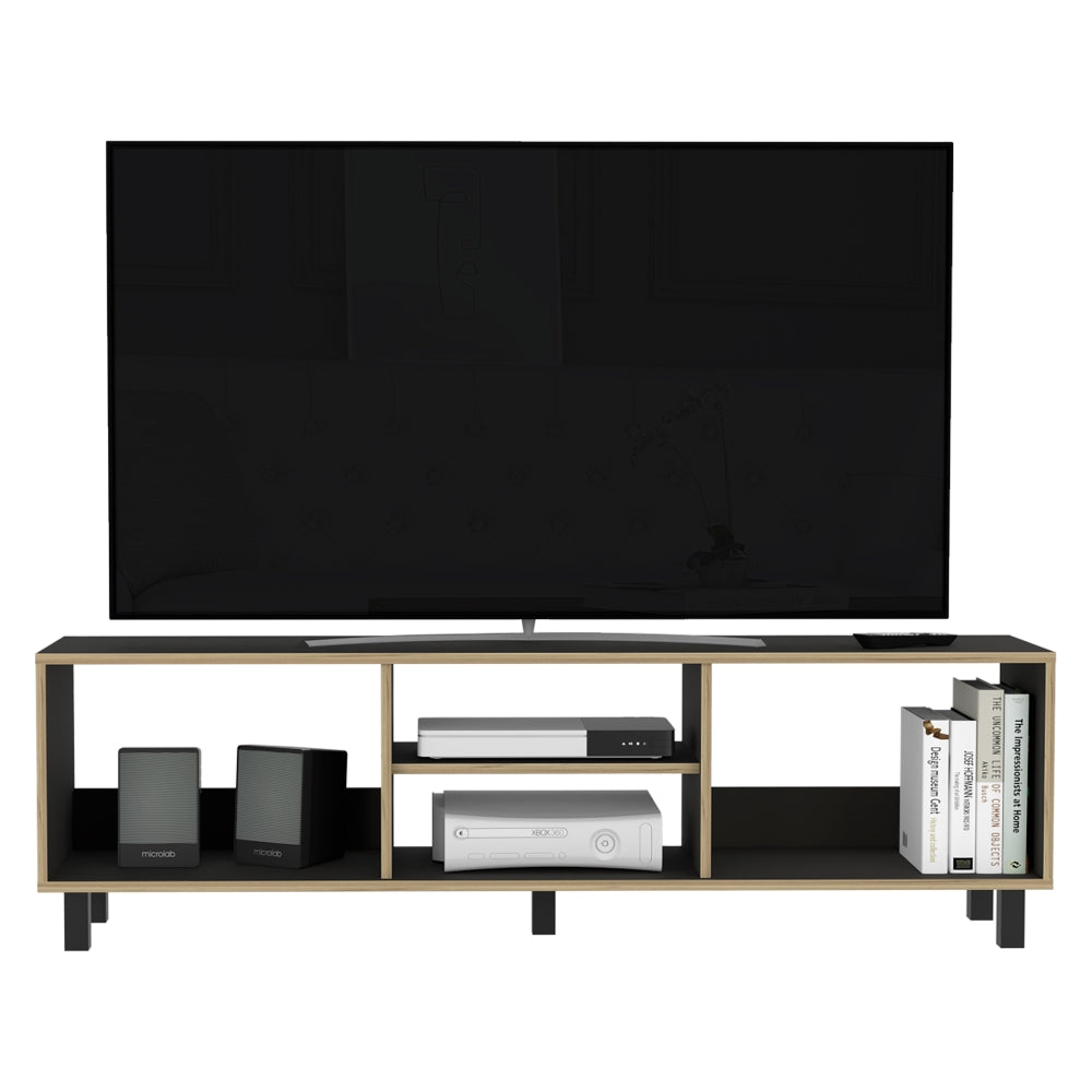 RACK TV 70' 160X47,5X35 CM NEGRO Y DUNA - 4
