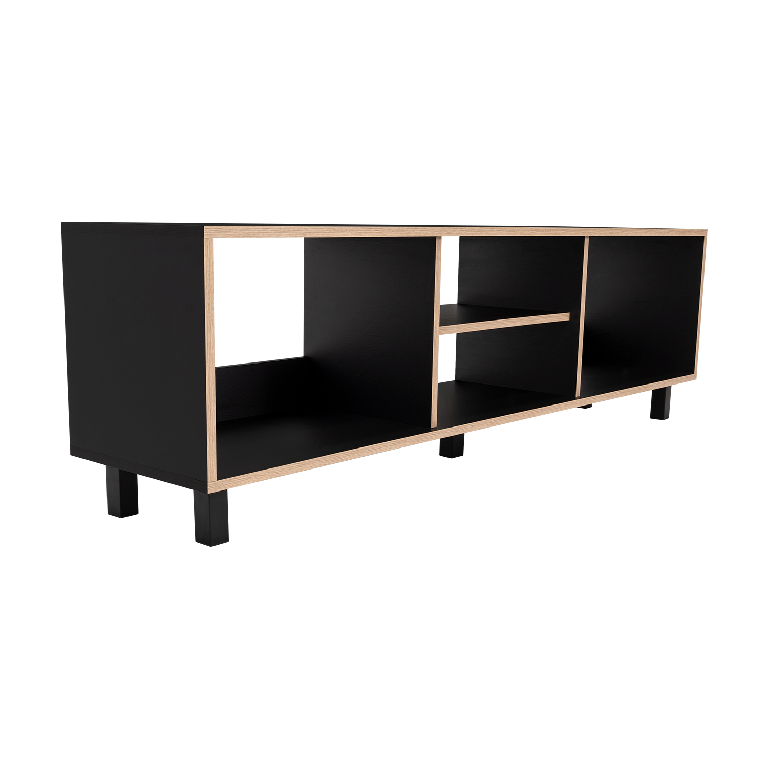 RACK TV 70' 160X47,5X35 CM NEGRO Y DUNA - 5