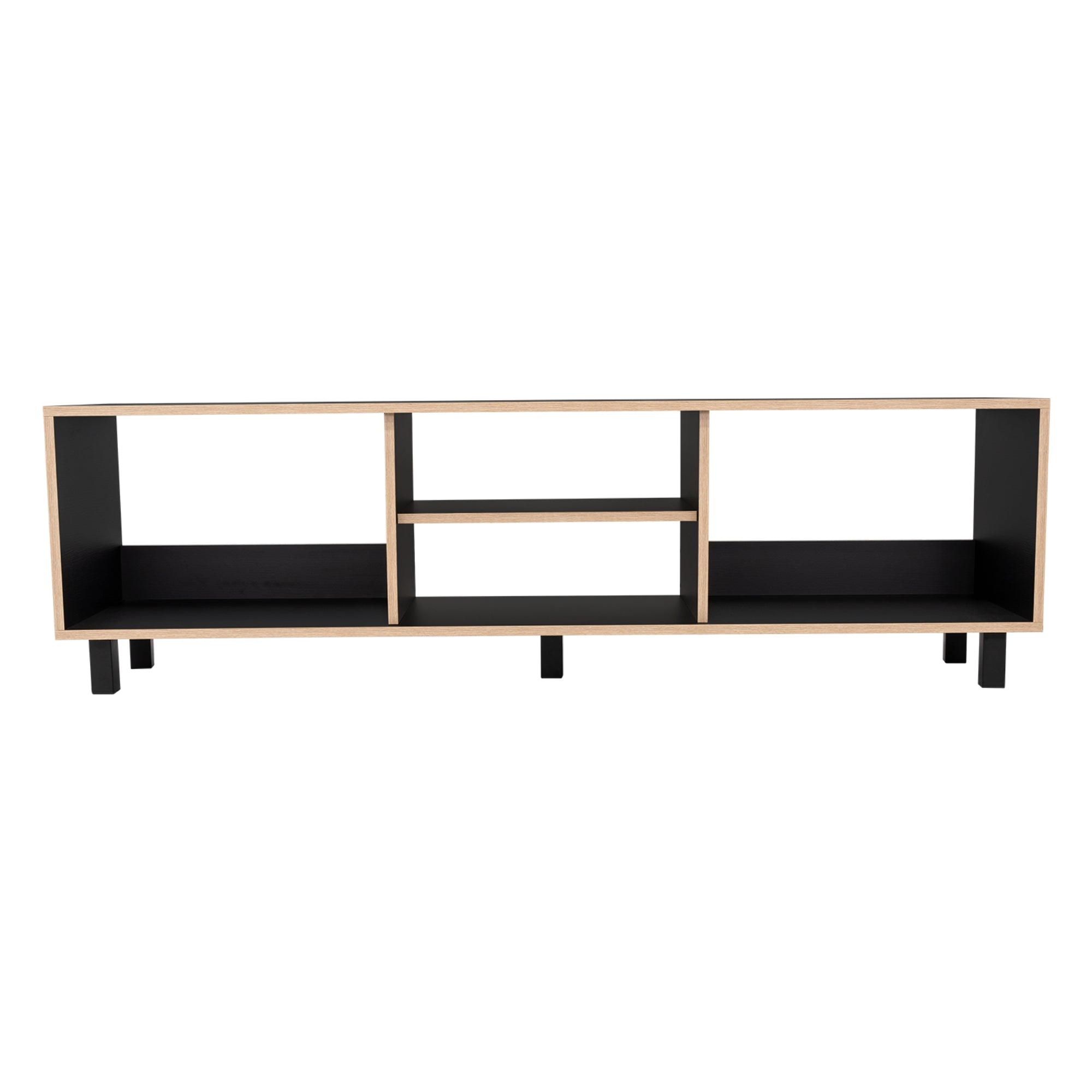 RACK TV 70' 160X47,5X35 CM NEGRO Y DUNA - 6