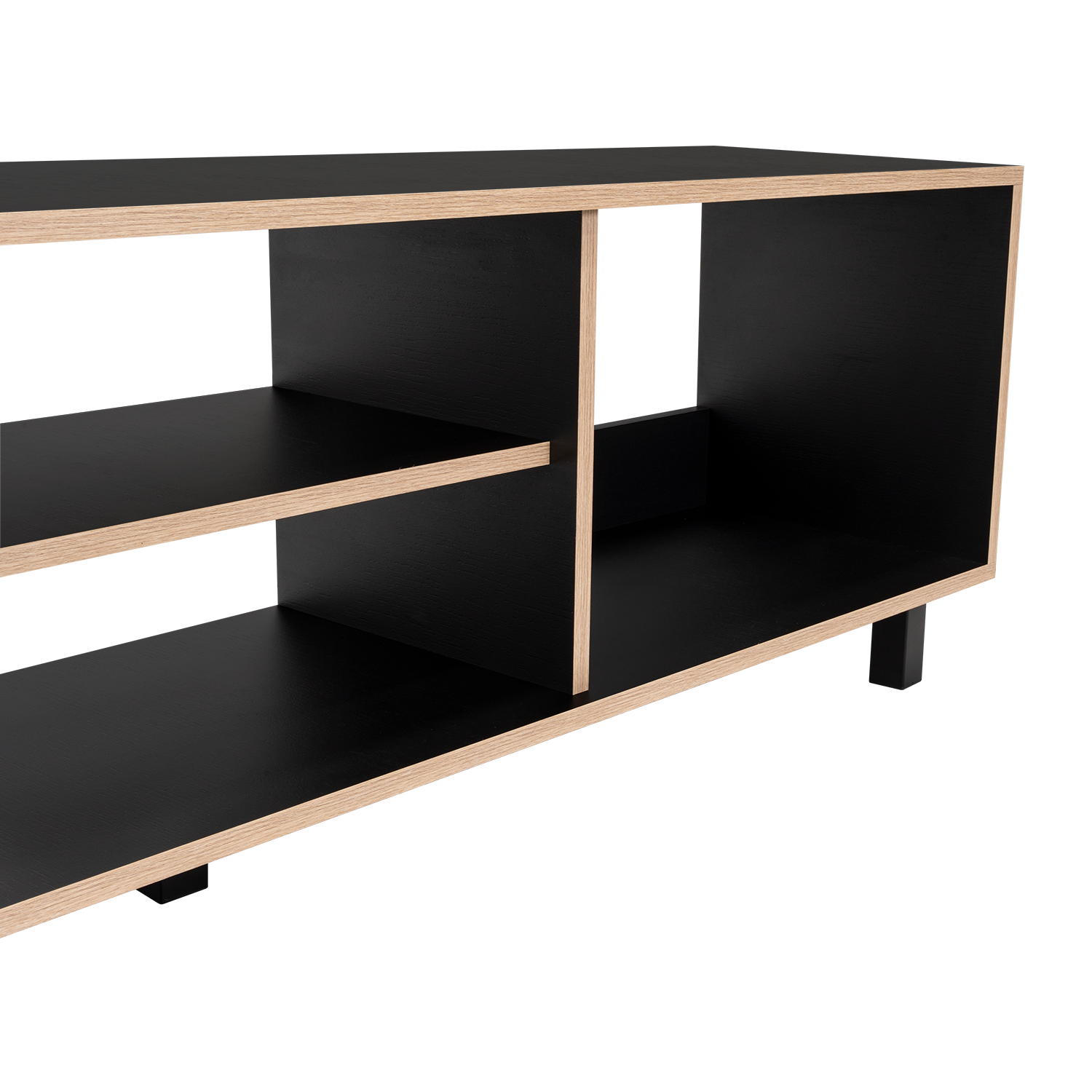 RACK TV 70' 160X47,5X35 CM NEGRO Y DUNA - 9