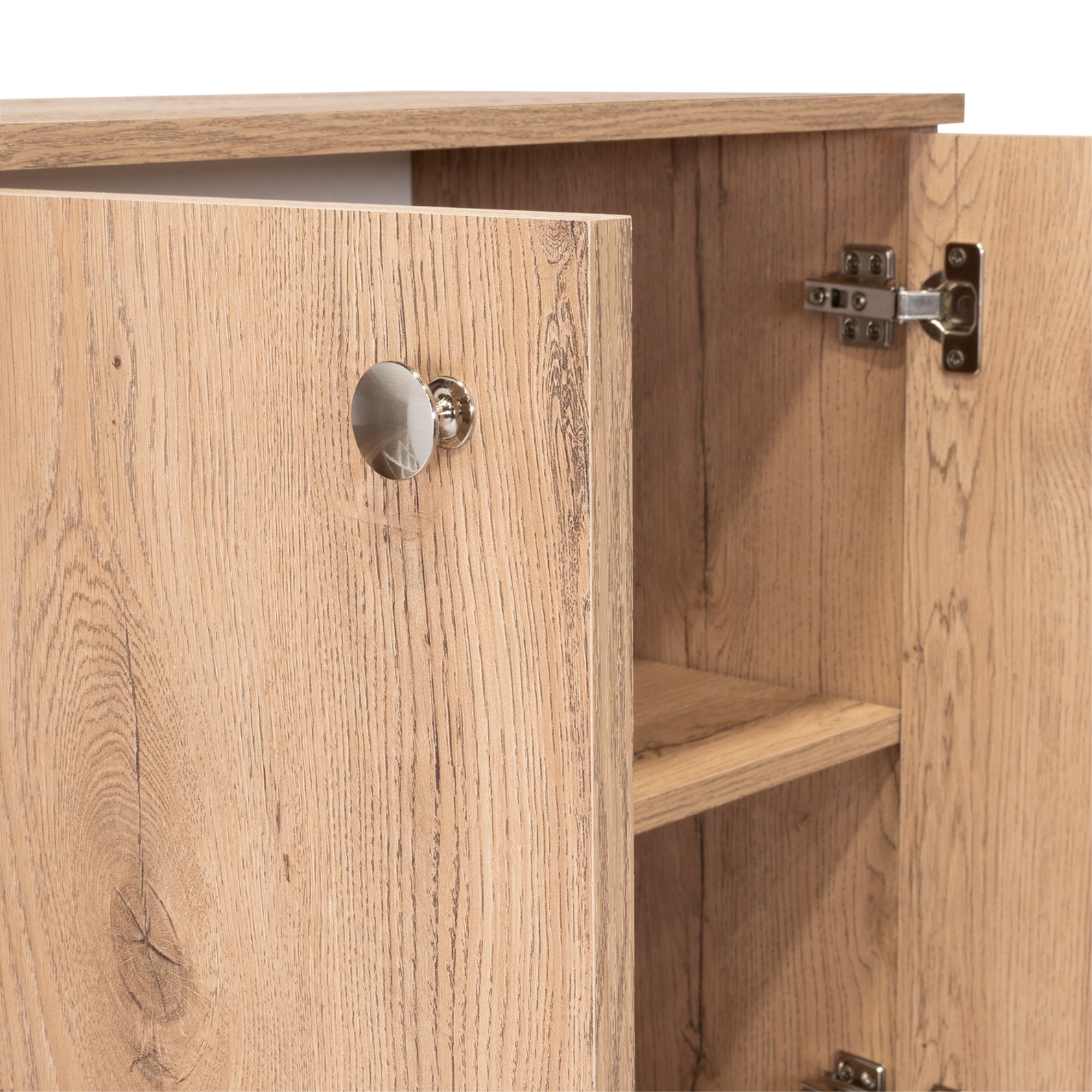 MUEBLE BAR BAJO VIHTI MACADAMIA Y BLANCO - 10