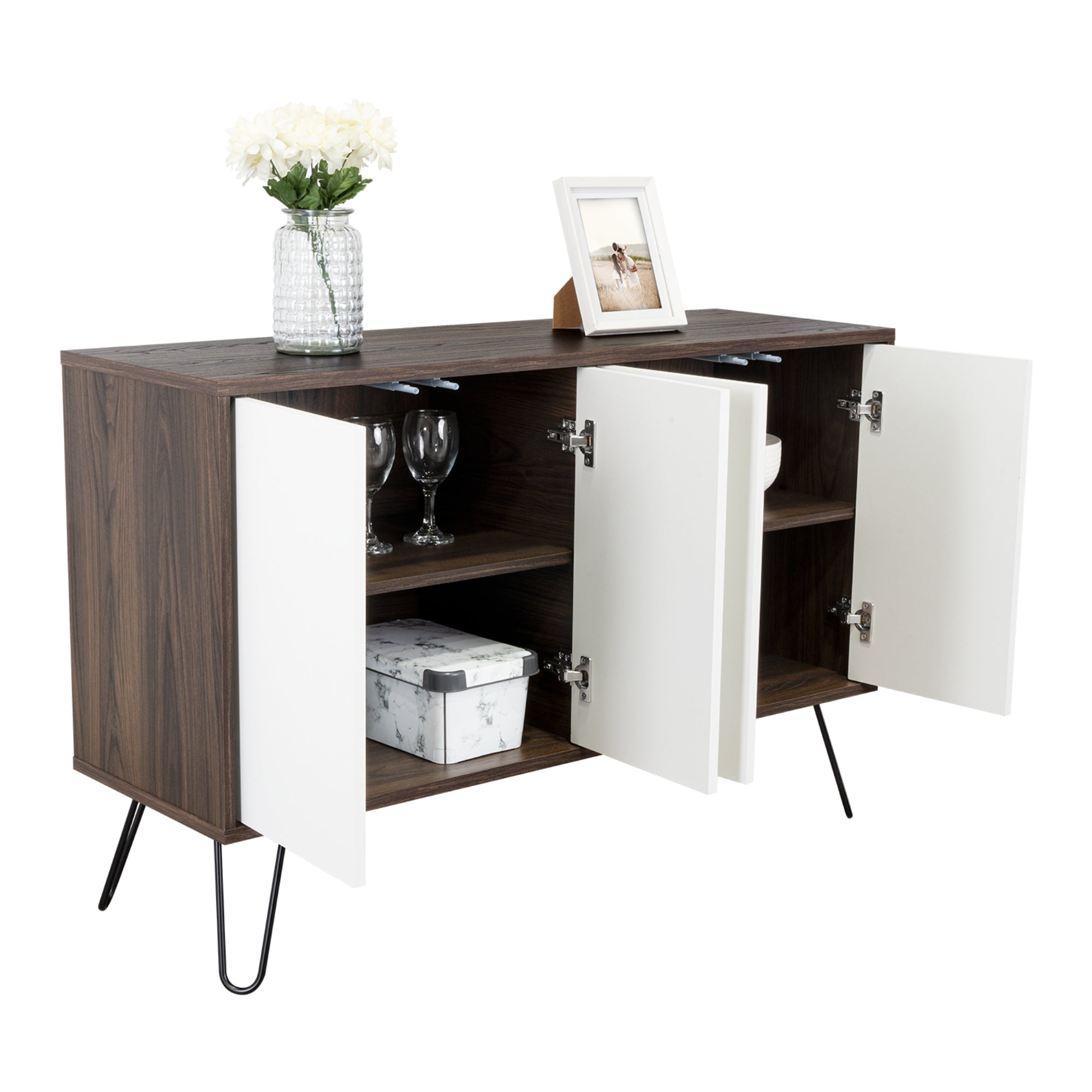 BUFFET VASSEL CAFE  Y BLANCO 75,6X117,1X38,6 CM - 1
