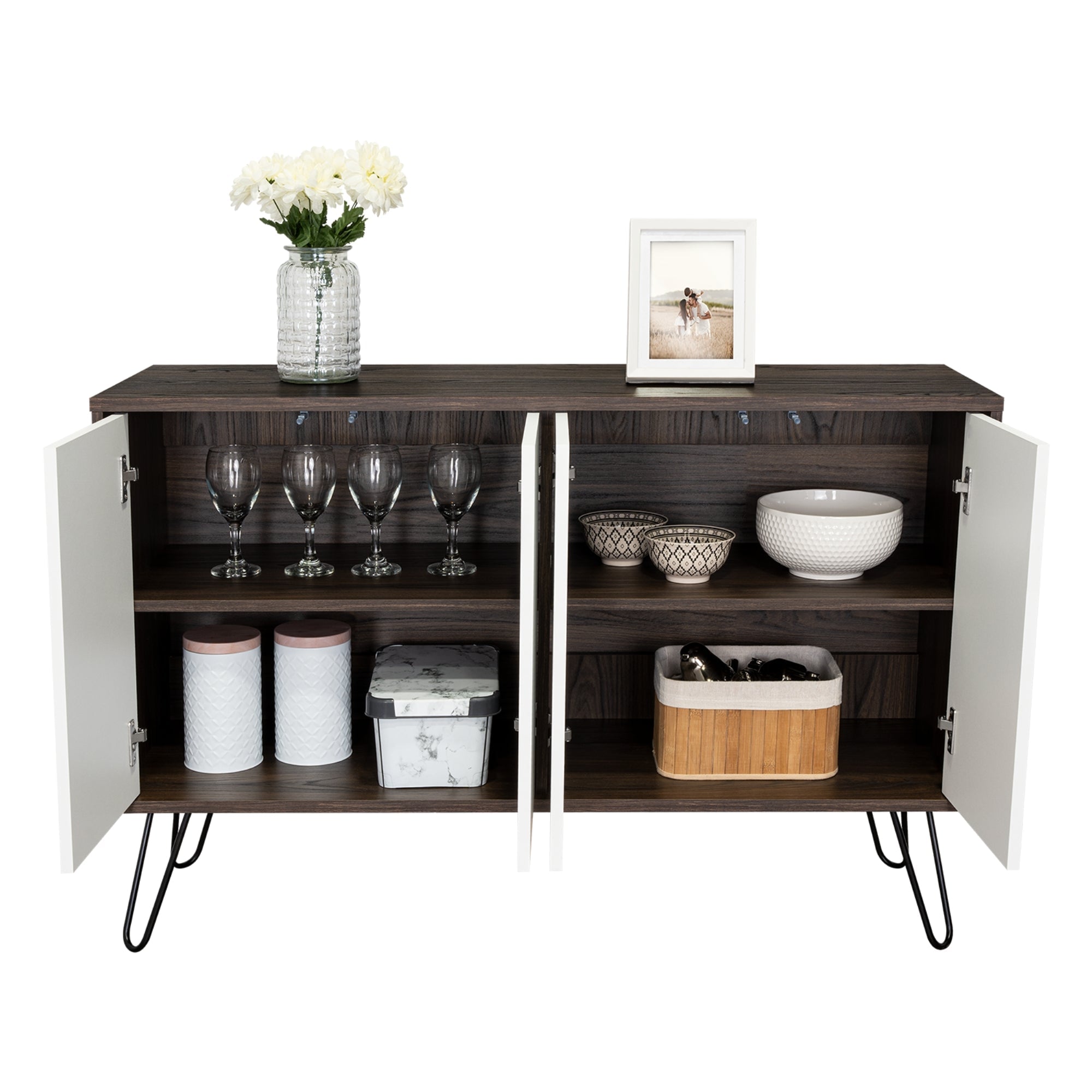 BUFFET VASSEL CAFE  Y BLANCO 75,6X117,1X38,6 CM - 4