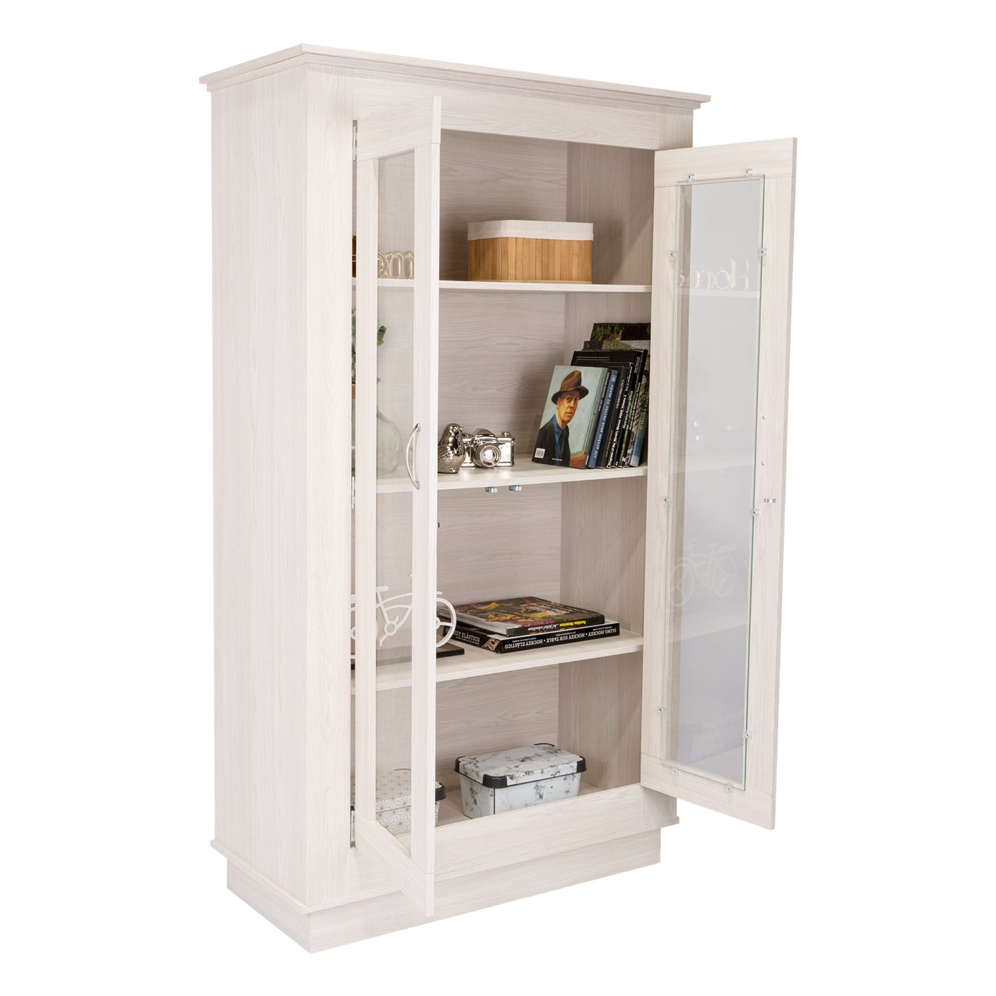 VITRINA ALCAMO 2 PUERTAS 180X103X48,5 CM WHITE - 1
