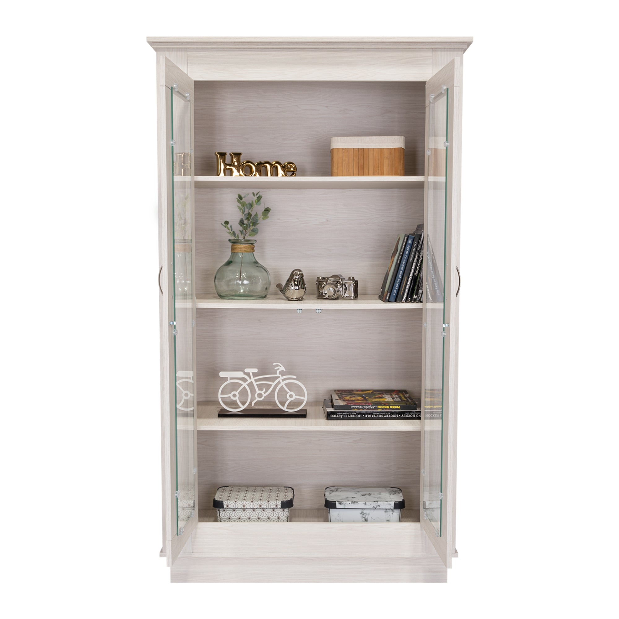 VITRINA ALCAMO 2 PUERTAS 180X103X48,5 CM WHITE - 7