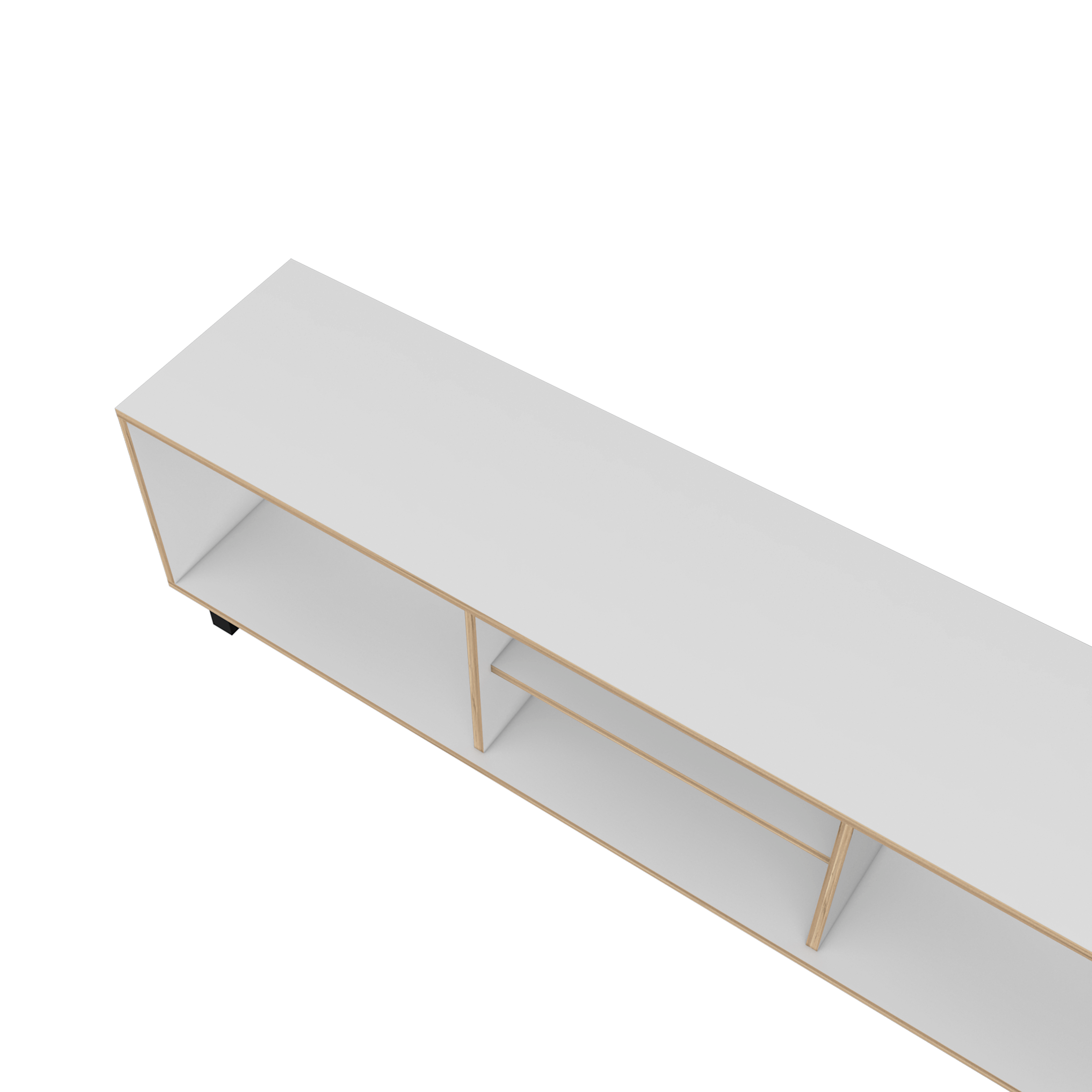 RACK TV 70' 160X47,5X35 CM BLANCO Y DUNA - 9