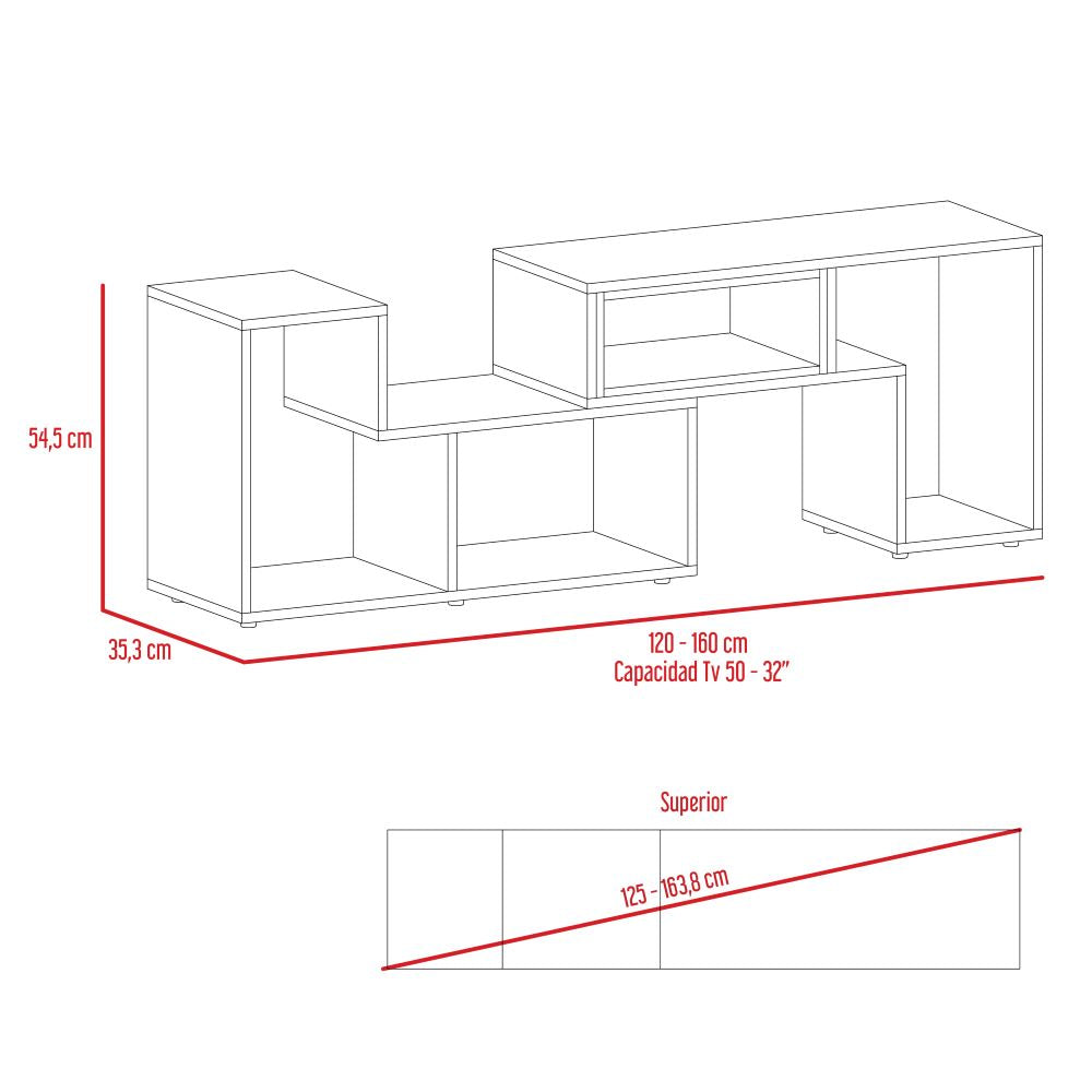 RACK TV 40' EXTENSIBLE 120-160 CM BEIJING WENGUE - 7