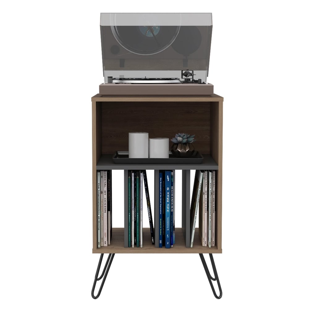 MUEBLE AUXILIAR VASSEL MIEL Y PLOMO 80X50X45 CM - 2