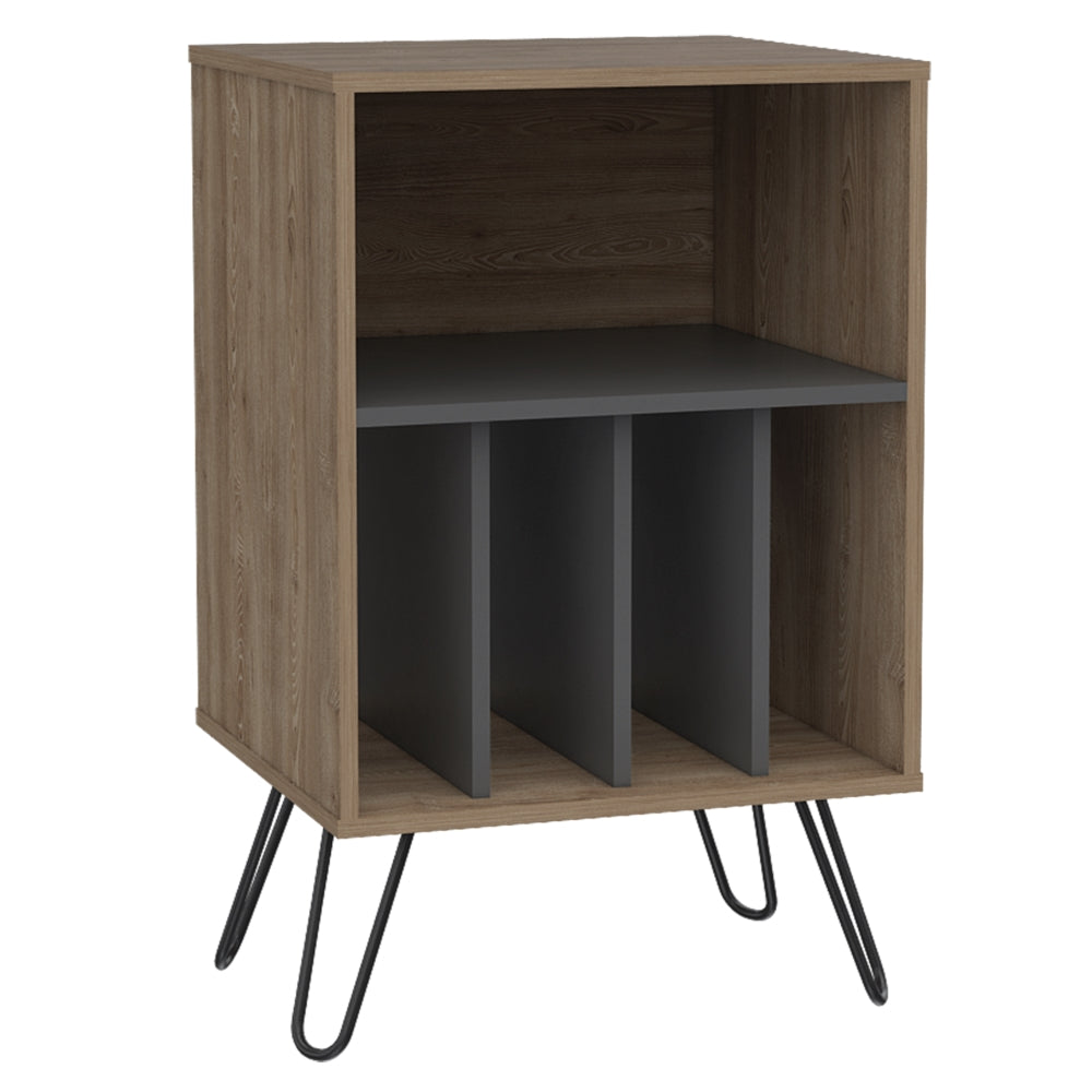 MUEBLE AUXILIAR VASSEL MIEL Y PLOMO 80X50X45 CM - 3