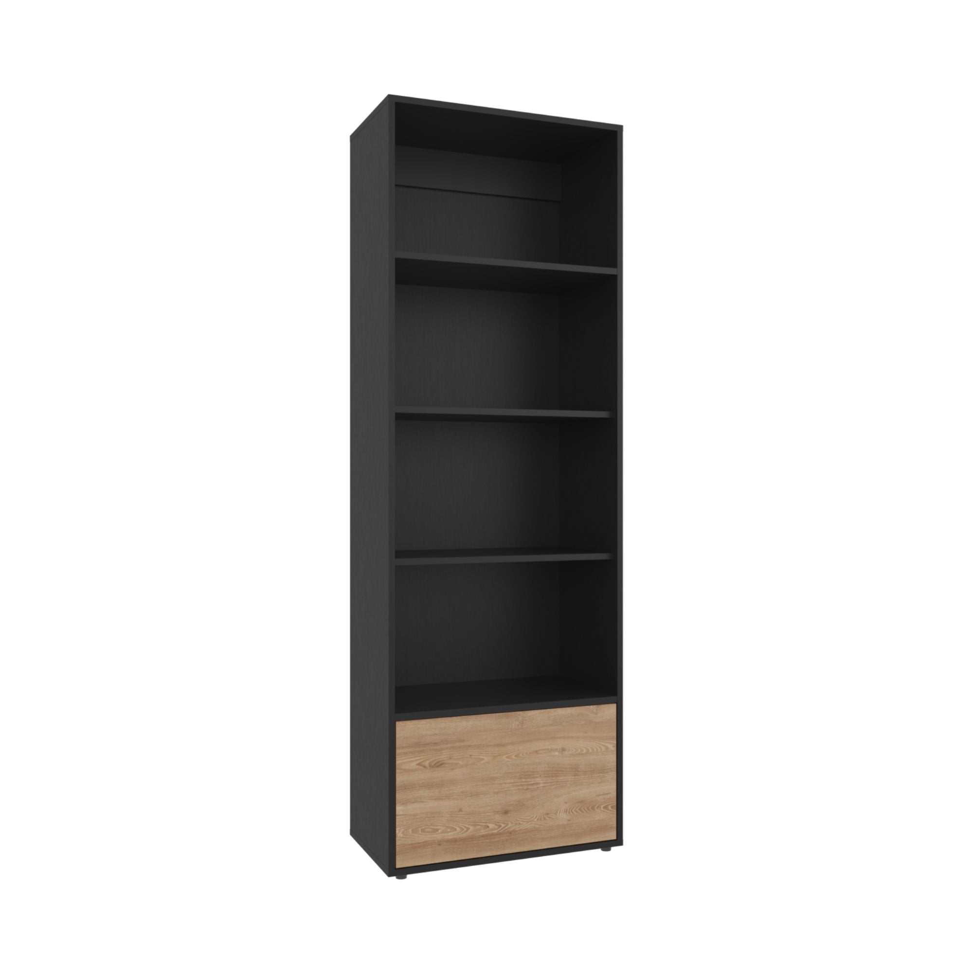 BIBLIOTECA FUNES ECO 1 PUERTA WENGUE 180X60X35 CM - 3