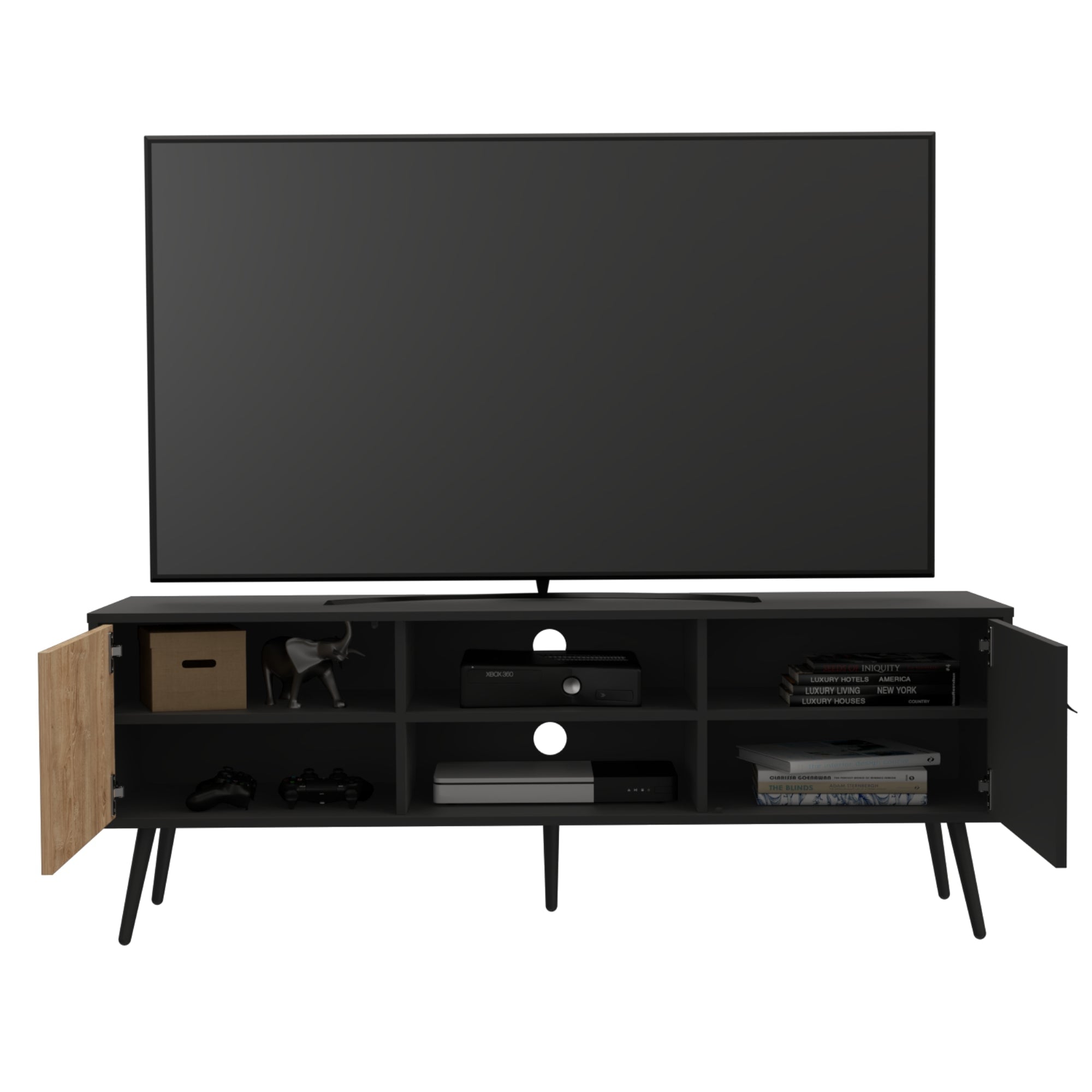 RACK TV 65' FUNES ECO 150 WENGUE 55X150X40 CM - 2