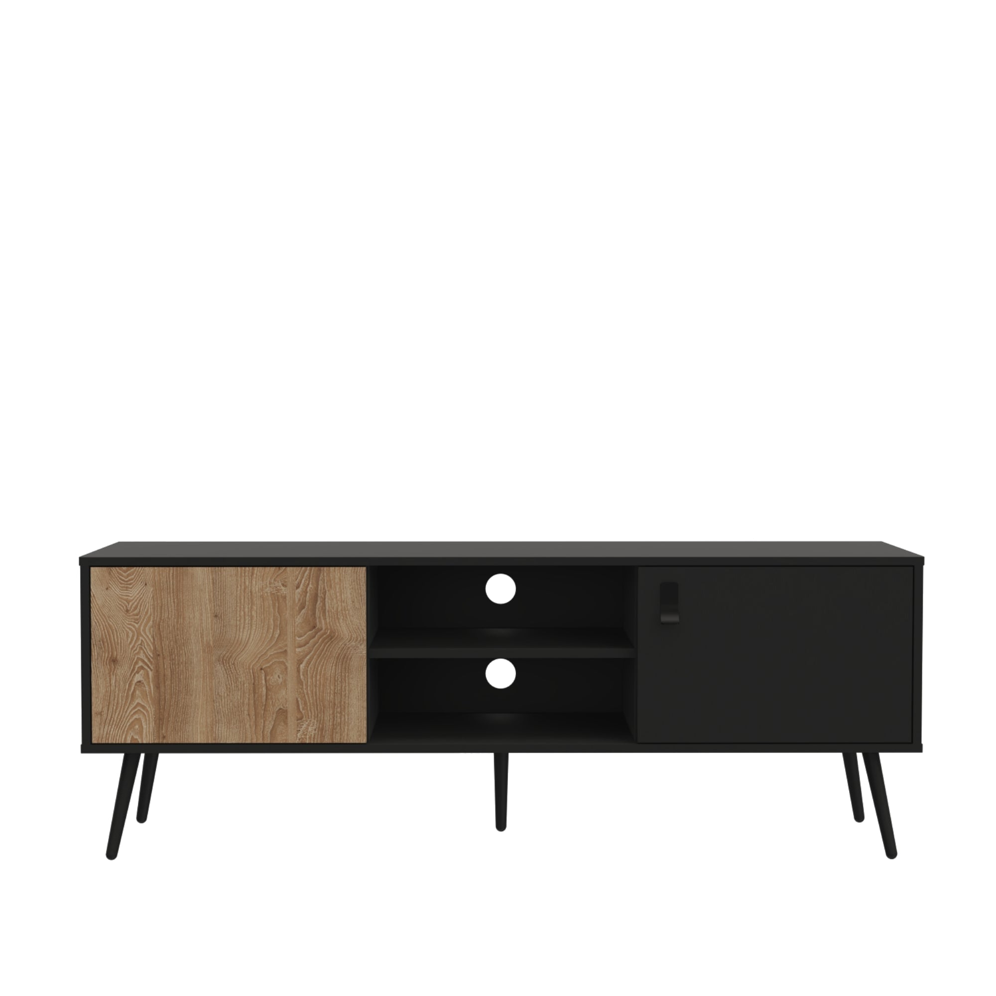 RACK TV 65' FUNES ECO 150 WENGUE 55X150X40 CM - 4