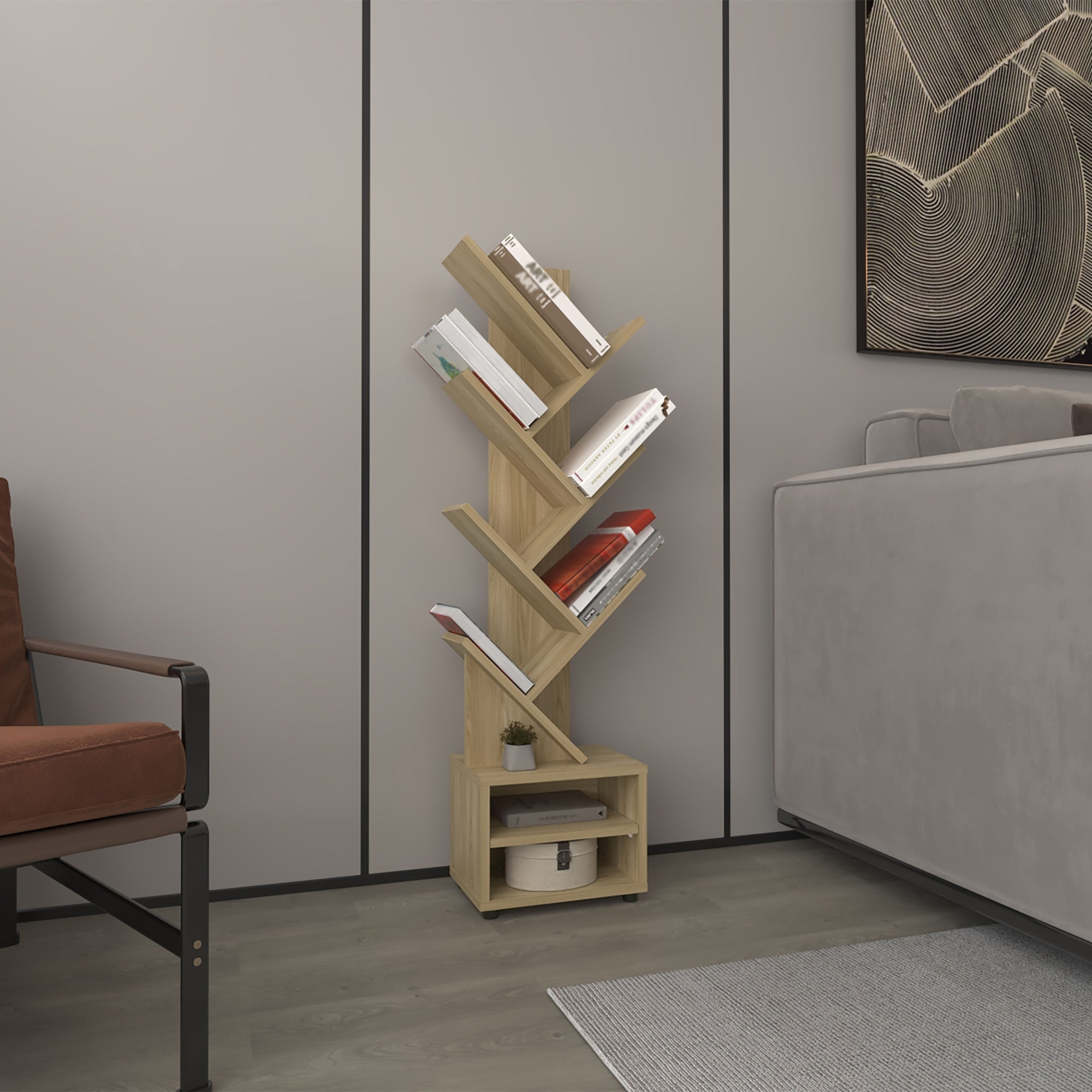 LIBRERO 116,1X30,5X21 CM KINGSTREE FRESNO - 5
