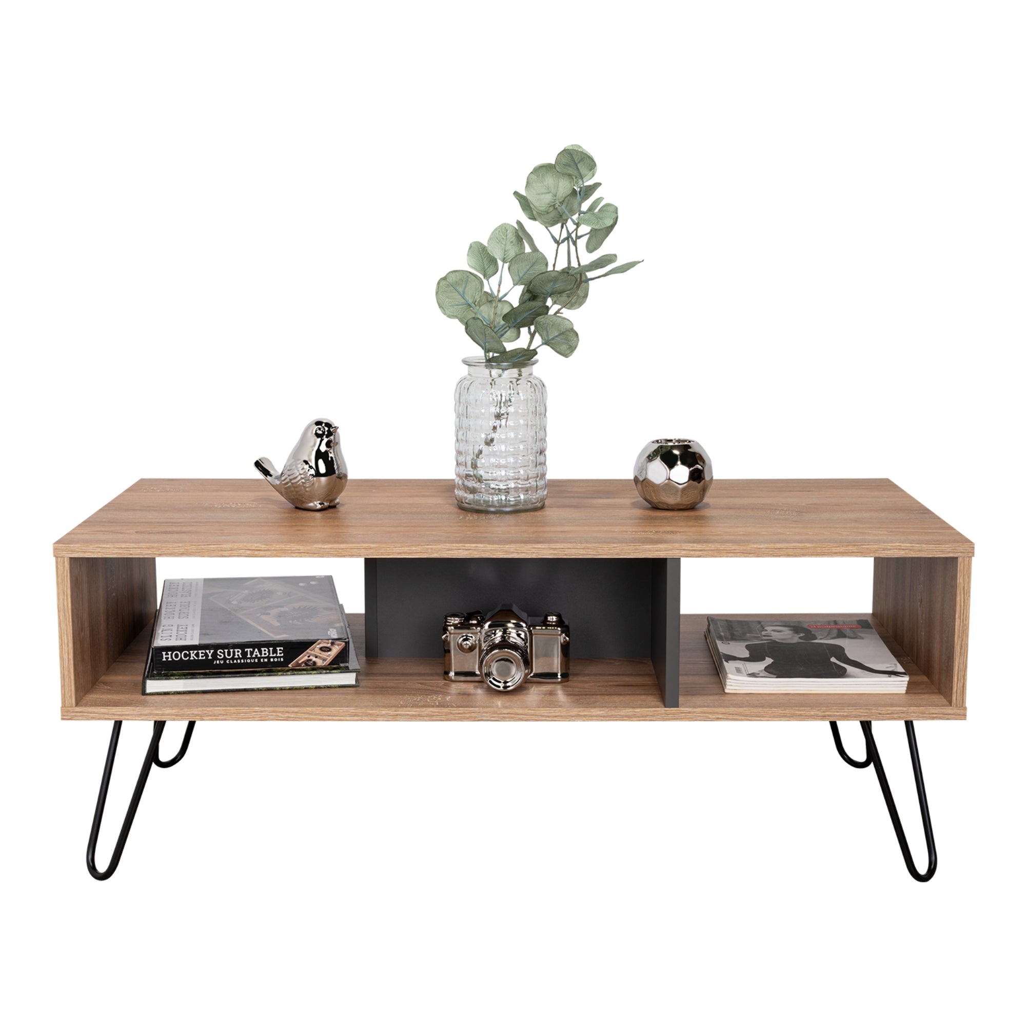 MESA DE CENTRO VASSEL 40X101,1X45 CM MIELY PLOMO - 3