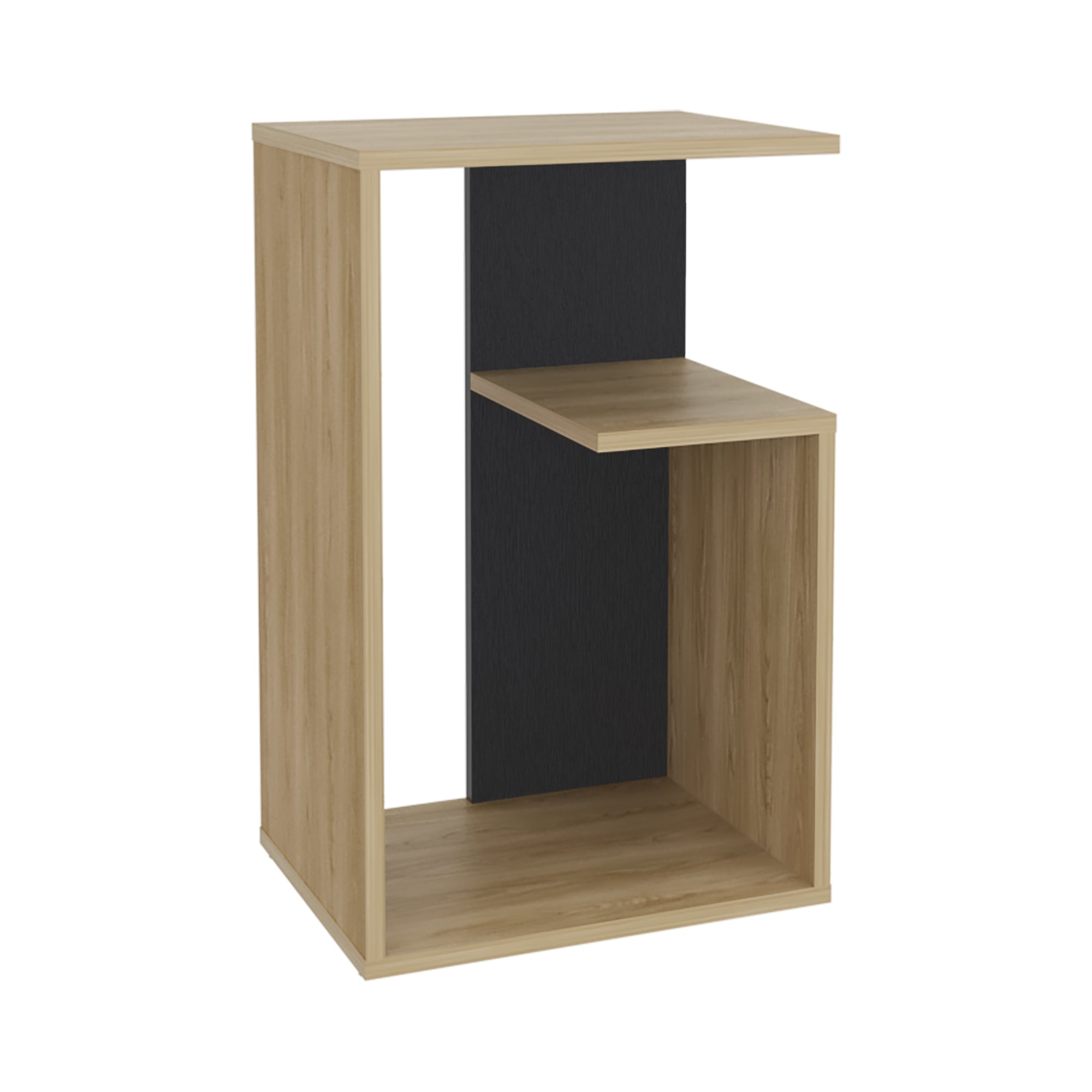 MESA LATERAL EVERETT 63,4X39,8X30 CM FRESNO Y WENGUE - 3