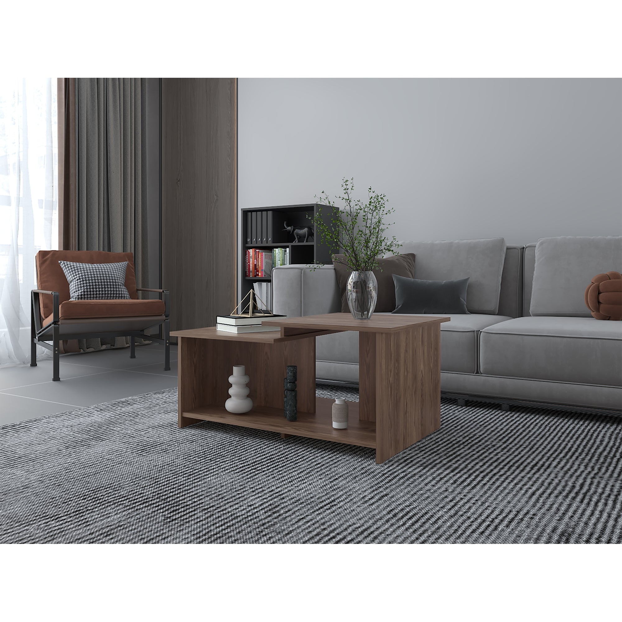 MESA DE CENTRO WEMA COÑAC 41,6X89,3X53,1 CM - 5