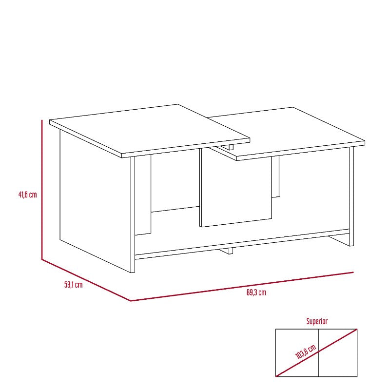 MESA DE CENTRO WEMA COÑAC 41,6X89,3X53,1 CM - 6