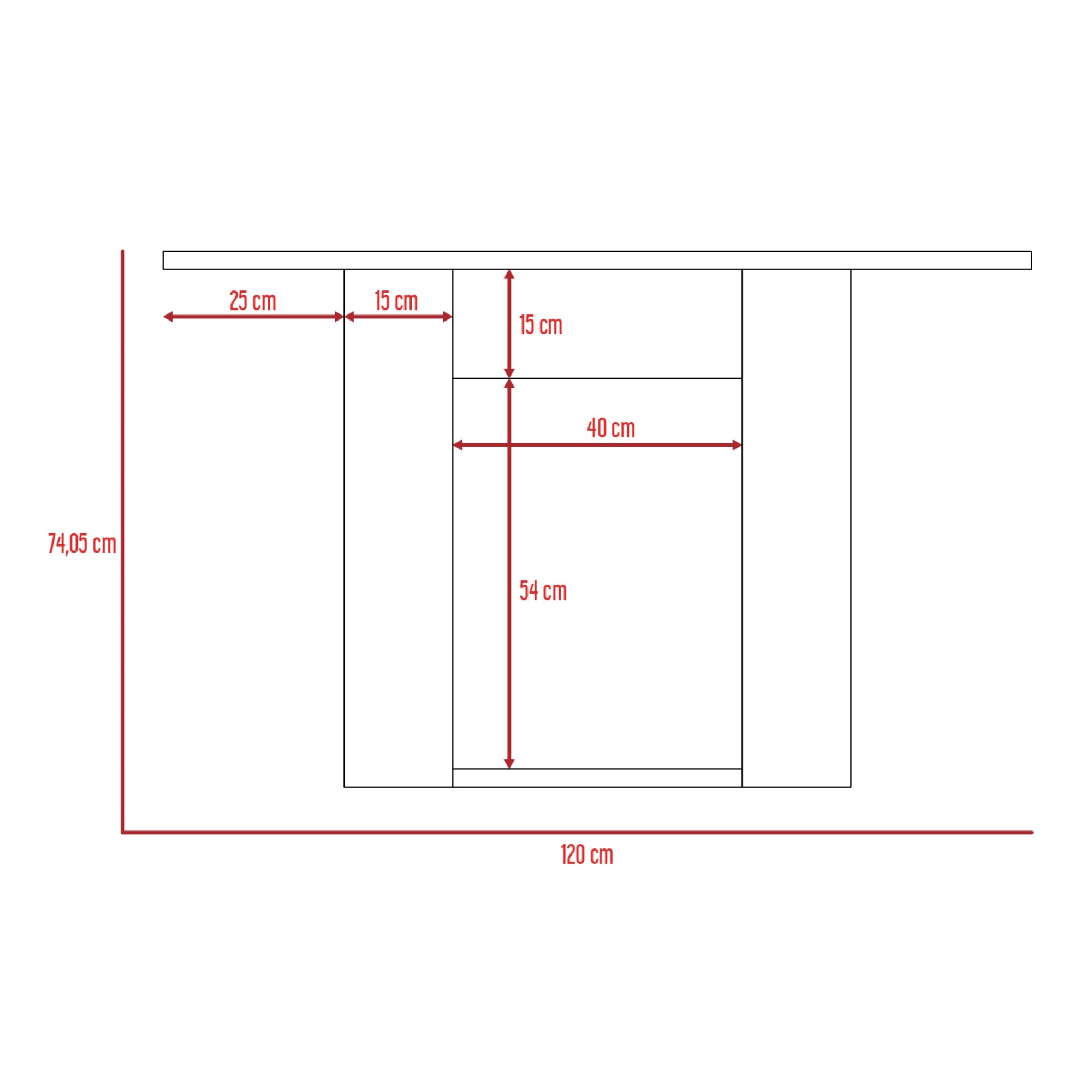 MESA DE COMEDOR VOLTERRA 4 PUESTOS 74X120X85 CMCARAMELO - 2