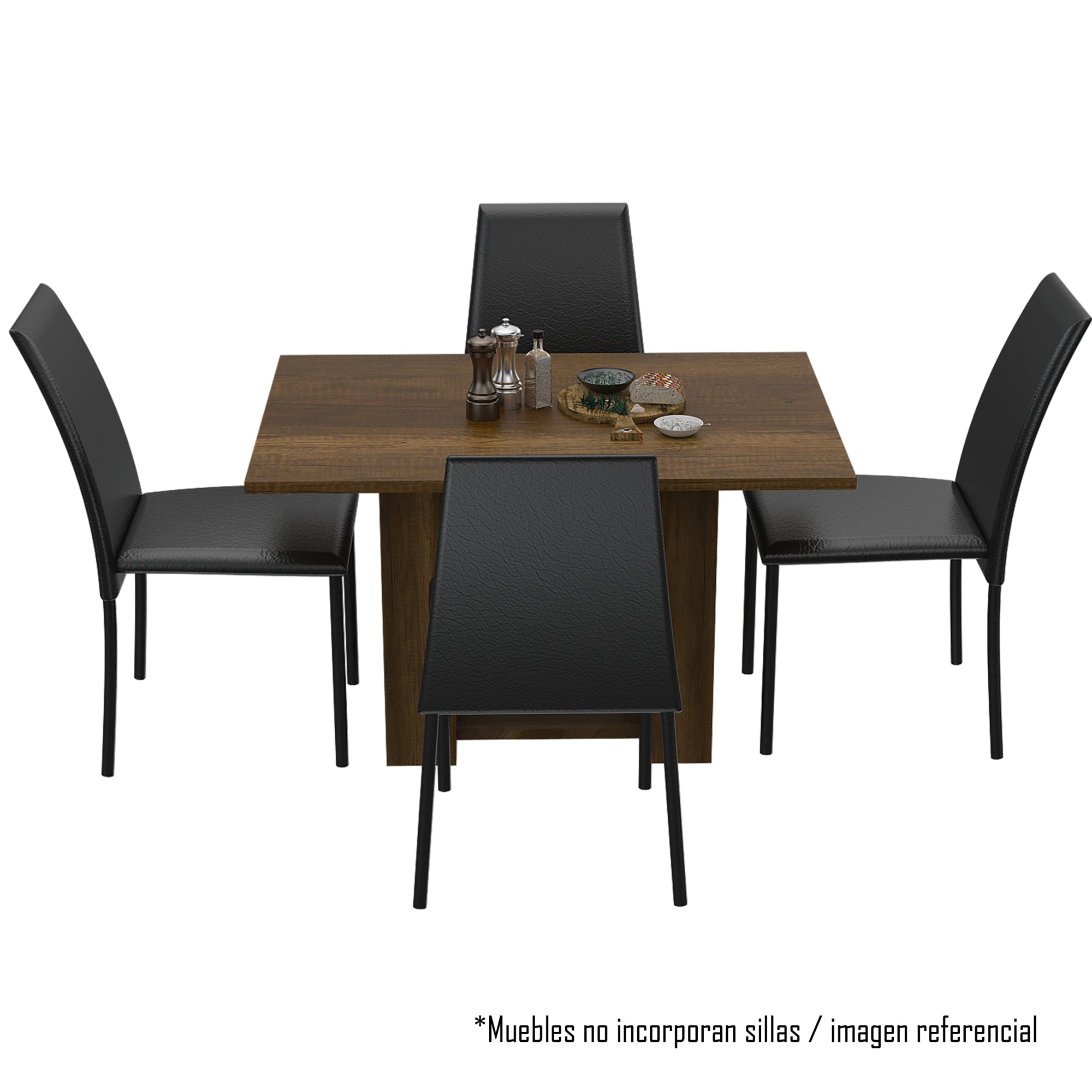 MESA DE COMEDOR VOLTERRA 4 PUESTOS 74X120X85 CMCARAMELO - 3