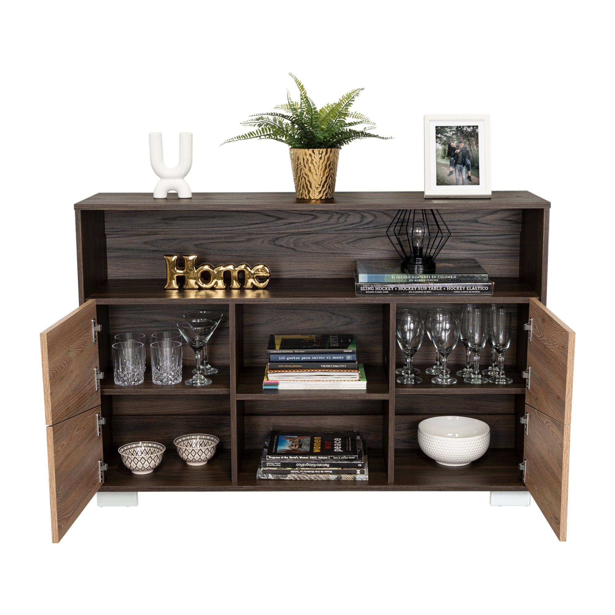 ARRIMO FRAKTAL CAFE Y MIEL 4 PUERTAS 82X120X32,6 CM - 4