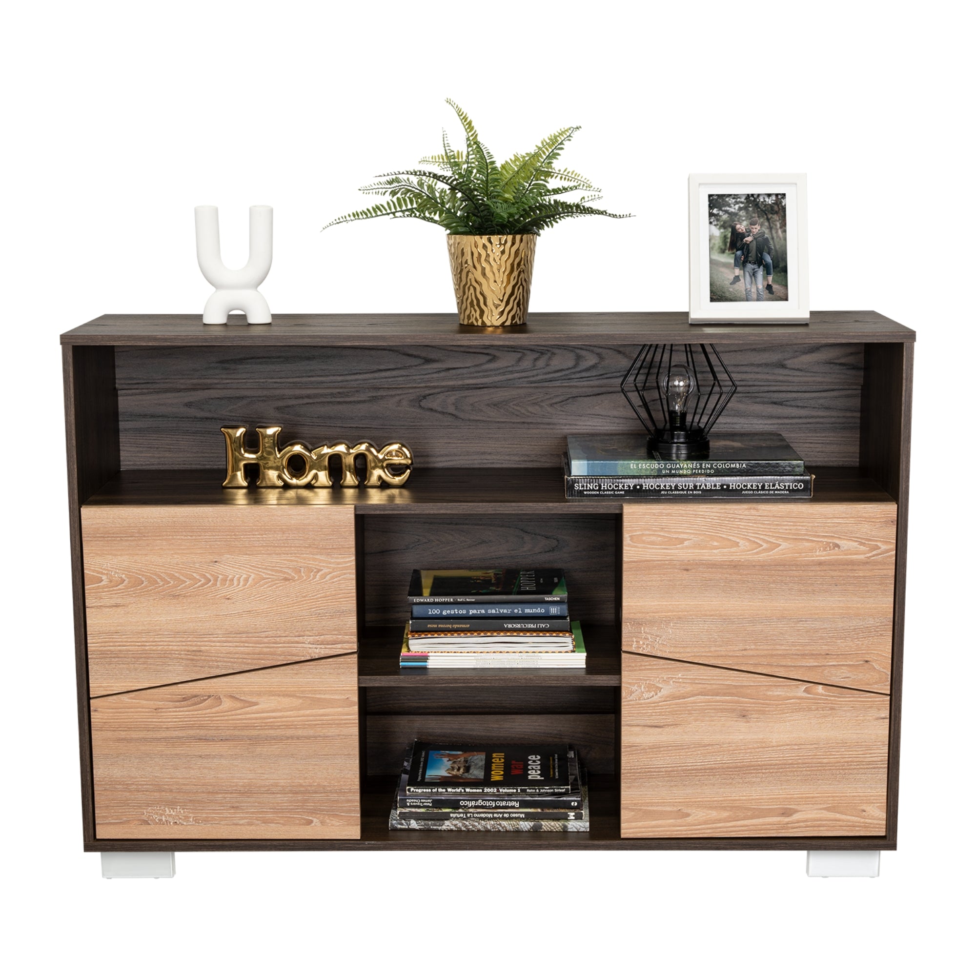 ARRIMO FRAKTAL CAFE Y MIEL 4 PUERTAS 82X120X32,6 CM - 6