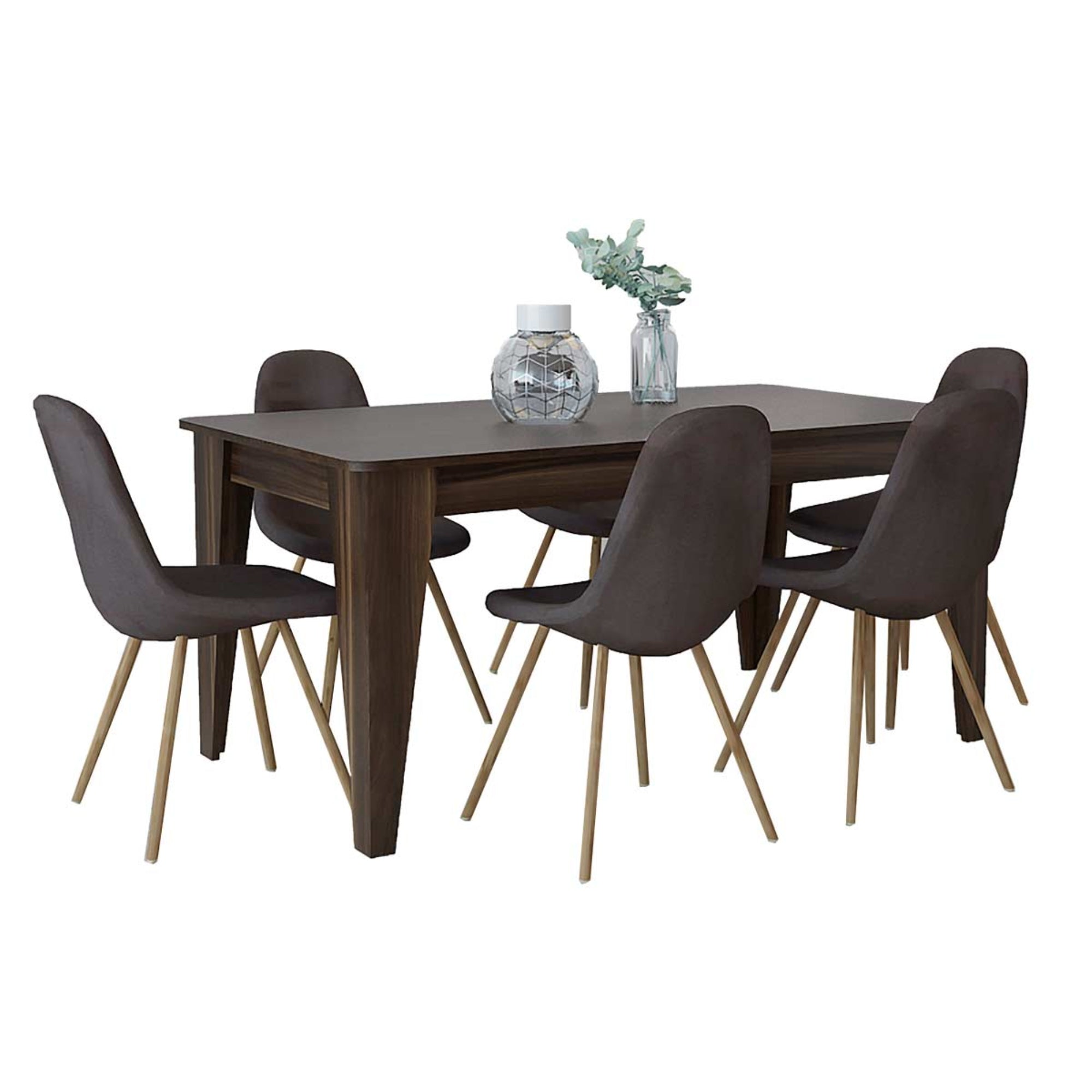 MESA DE COMEDOR TORINO 6 PUESTOS 74X160X88 CM - 5