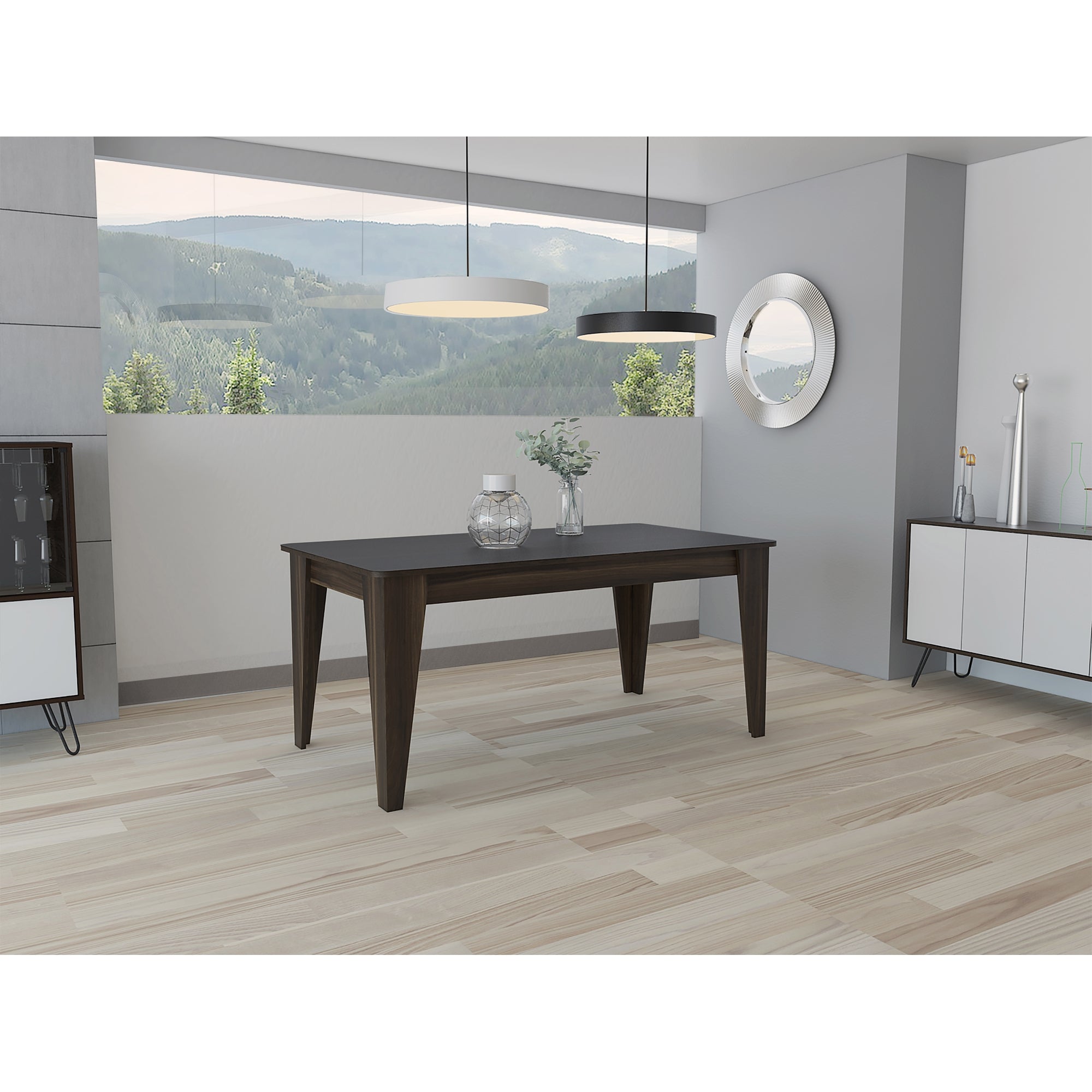 MESA DE COMEDOR TORINO 6 PUESTOS 74X160X88 CM - 7