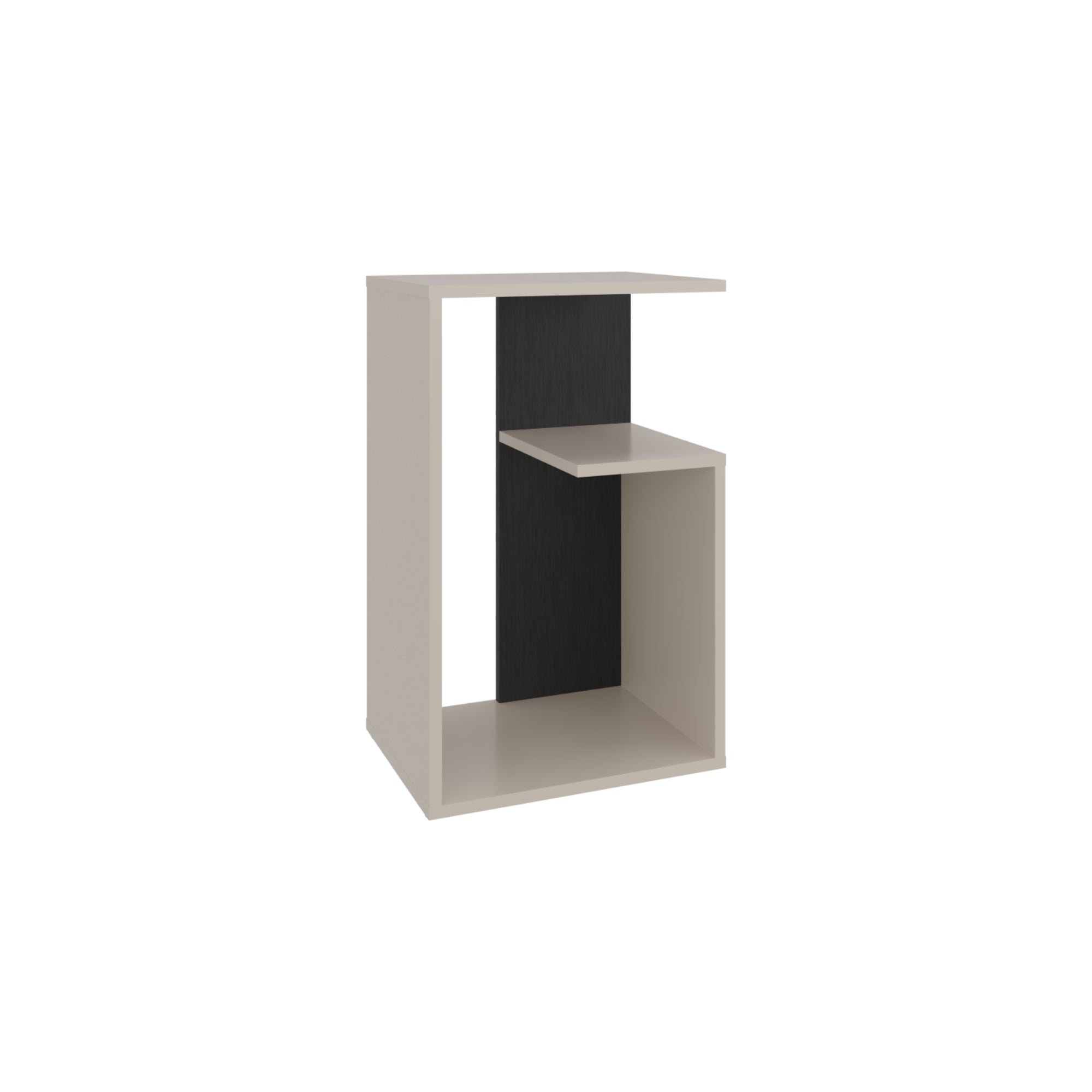 MESA LATERAL EVERETT 63,4X39,8X30 CM CAPRI Y WENGUE - 3