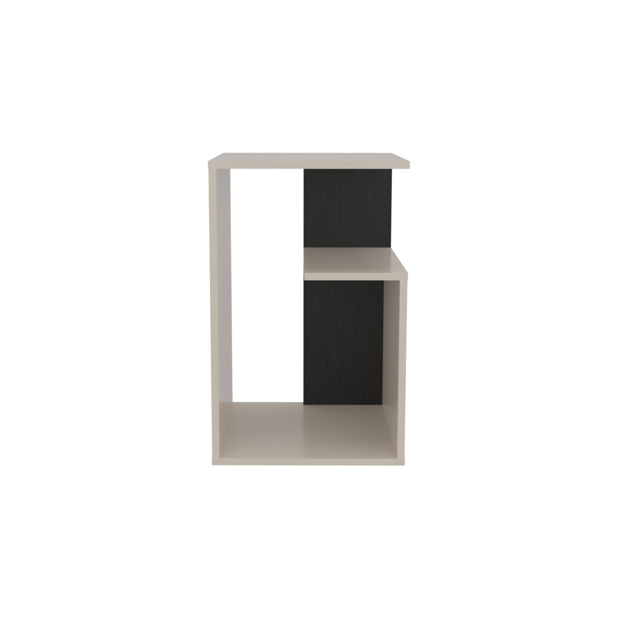 MESA LATERAL EVERETT 63,4X39,8X30 CM CAPRI Y WENGUE - 4