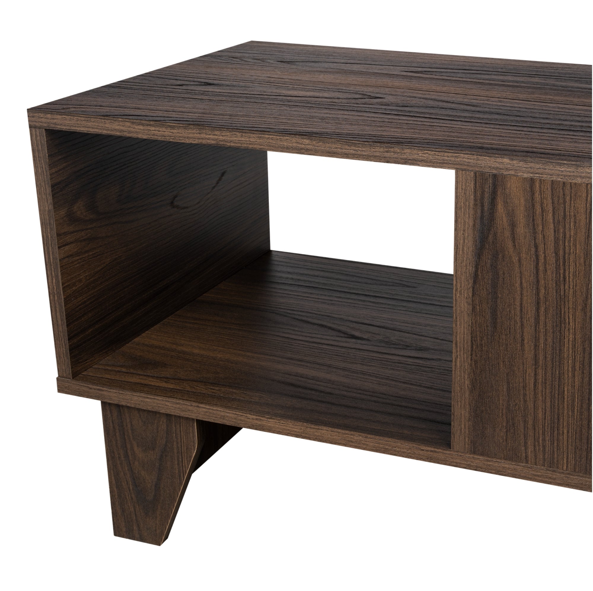 MESA DE CENTRO PORTANOVA 1 CAJON CAFE OSCURO - 8