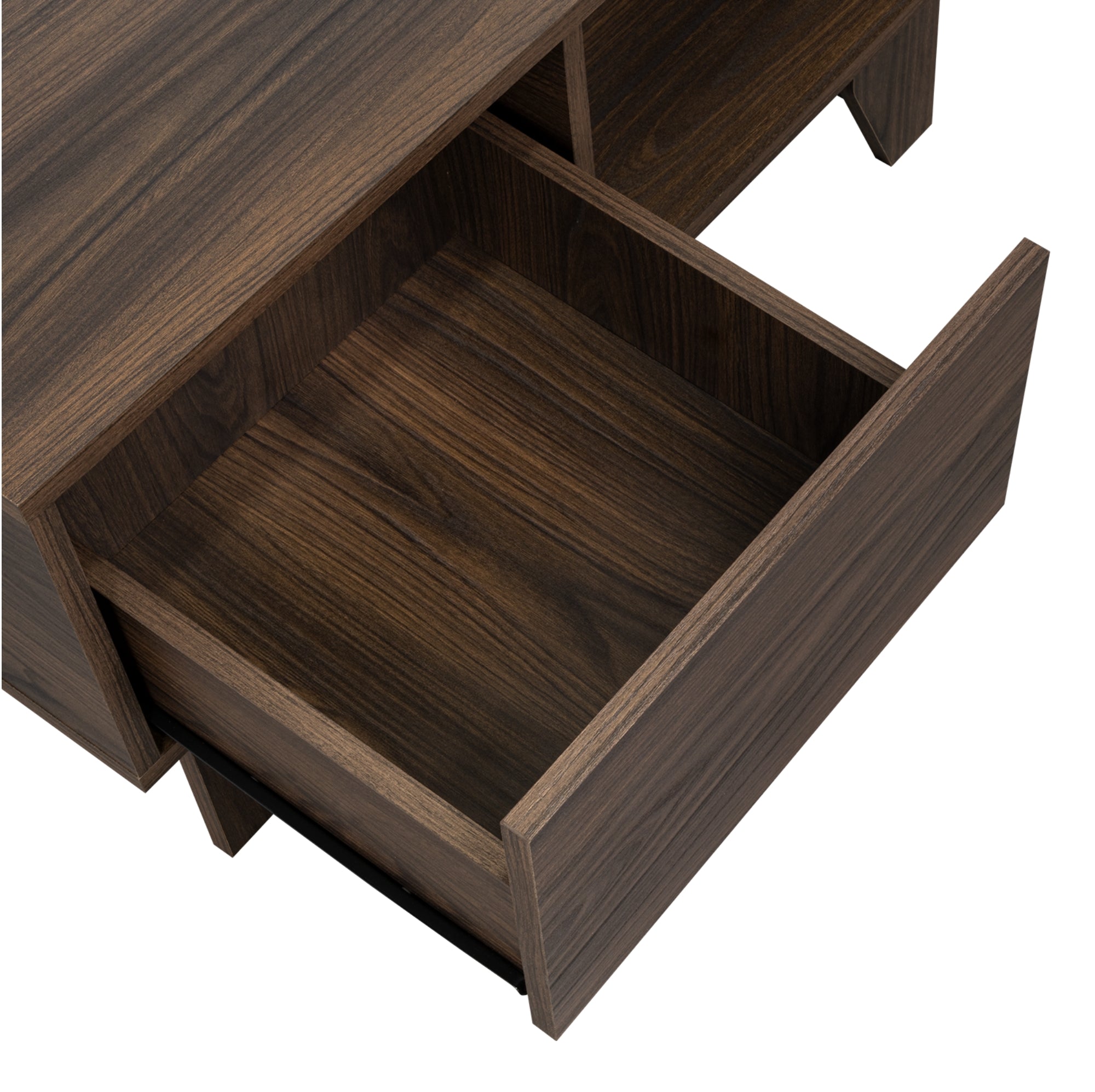 MESA DE CENTRO PORTANOVA 1 CAJON CAFE OSCURO - 9