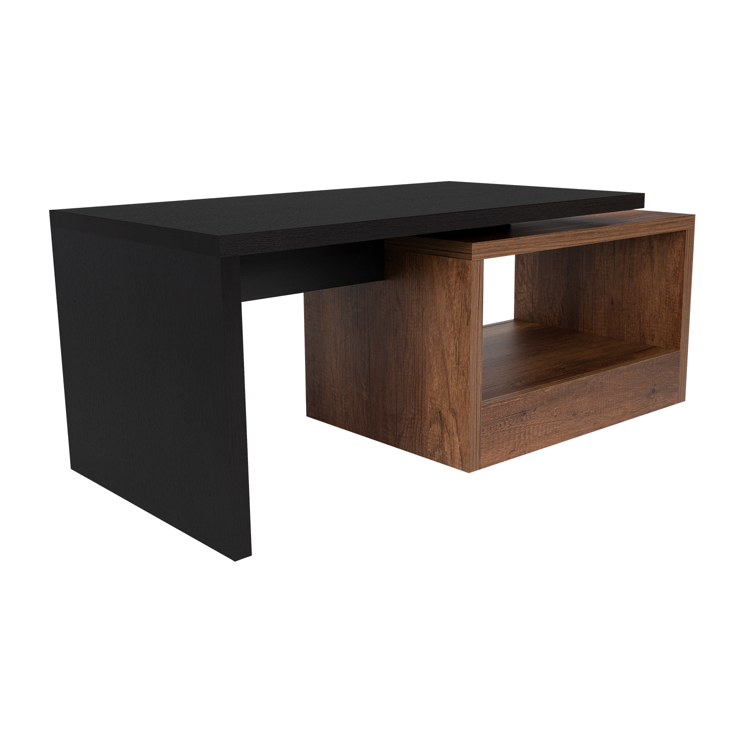 MESA DE CENTRO KAIA WENGUE Y CARAMELO - 5